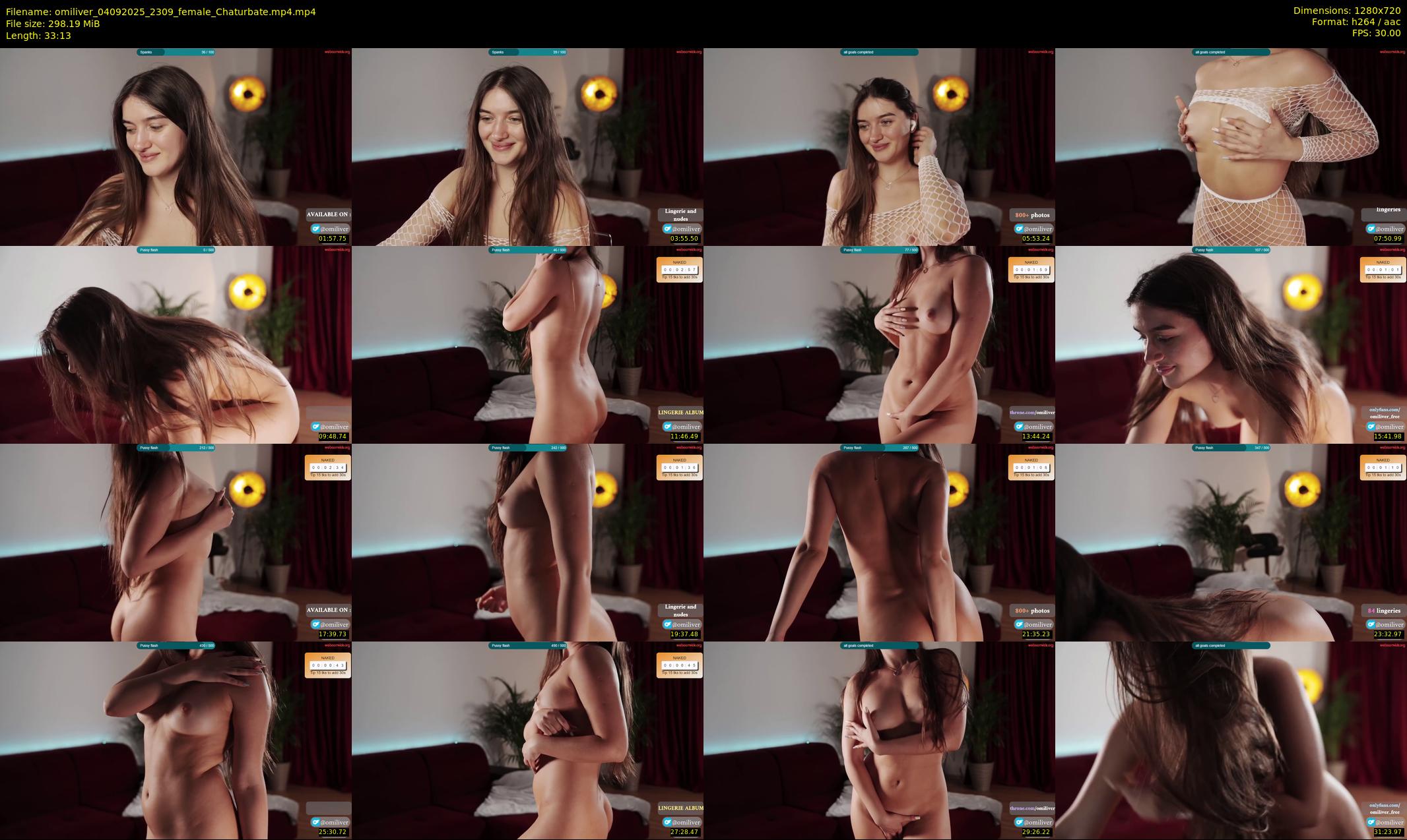 omiliver — 34 minute Chaturbate female cam show recording, 720p, Sep 4, 2025