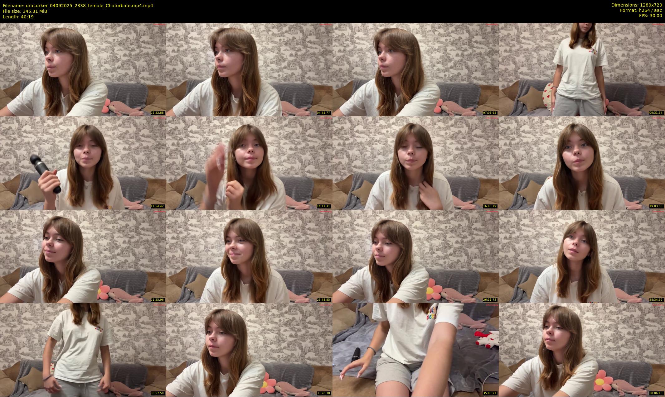 oracorker — 41 minute Chaturbate female cam show recording, 720p, Sep 4, 2025