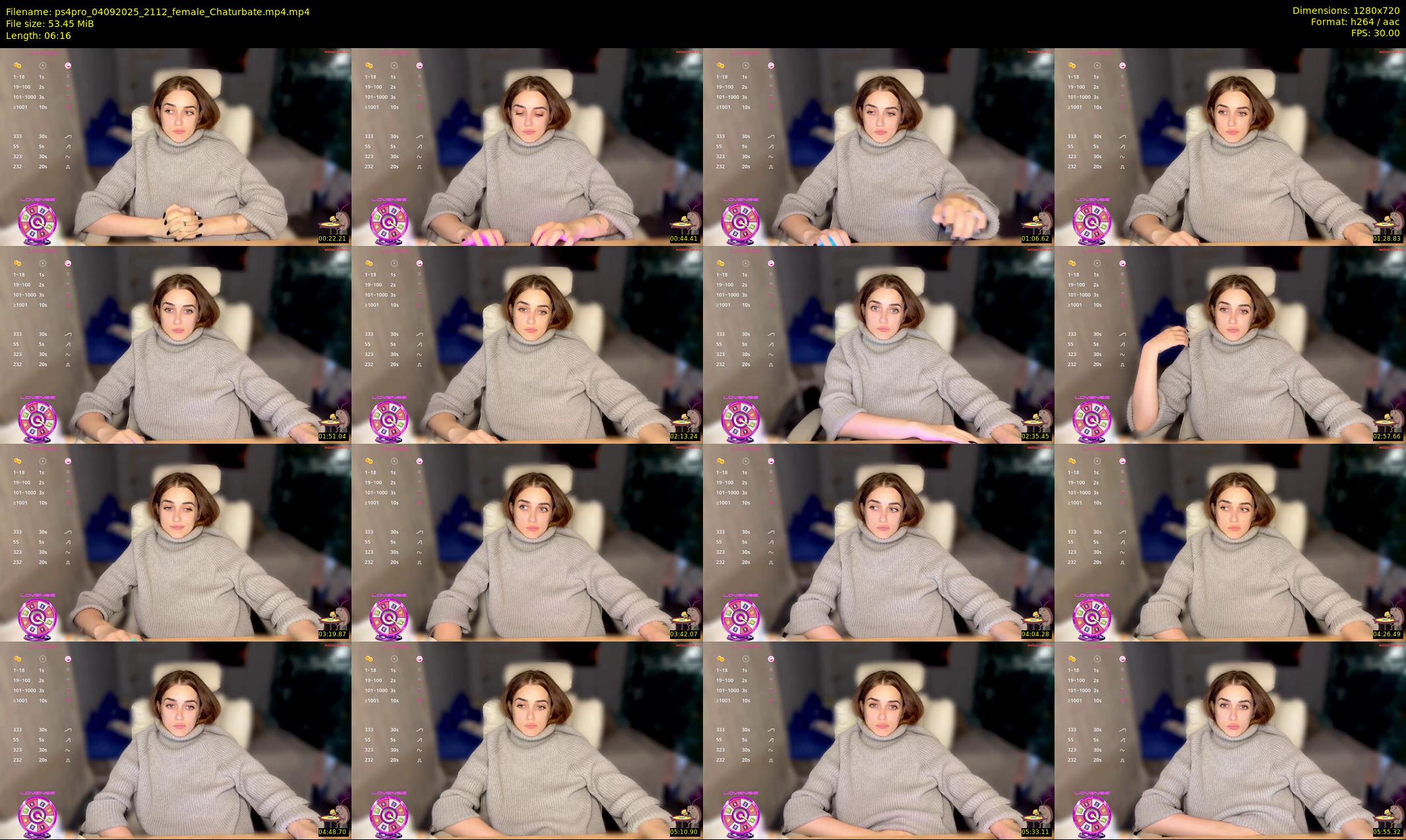 ps4pro — 7 minute Chaturbate female cam show recording, 720p, Sep 4, 2025