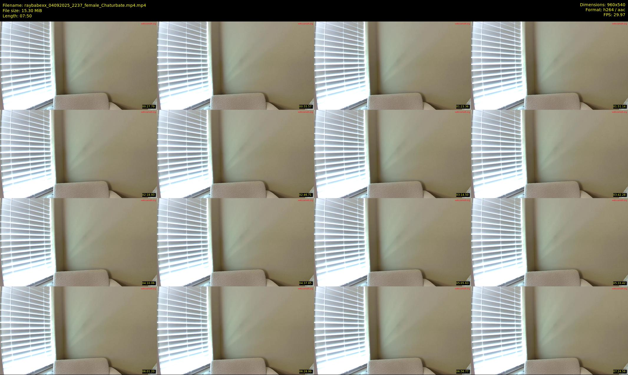 raybabexx — 8 minute Chaturbate female cam show recording, 480p, Sep 4, 2025