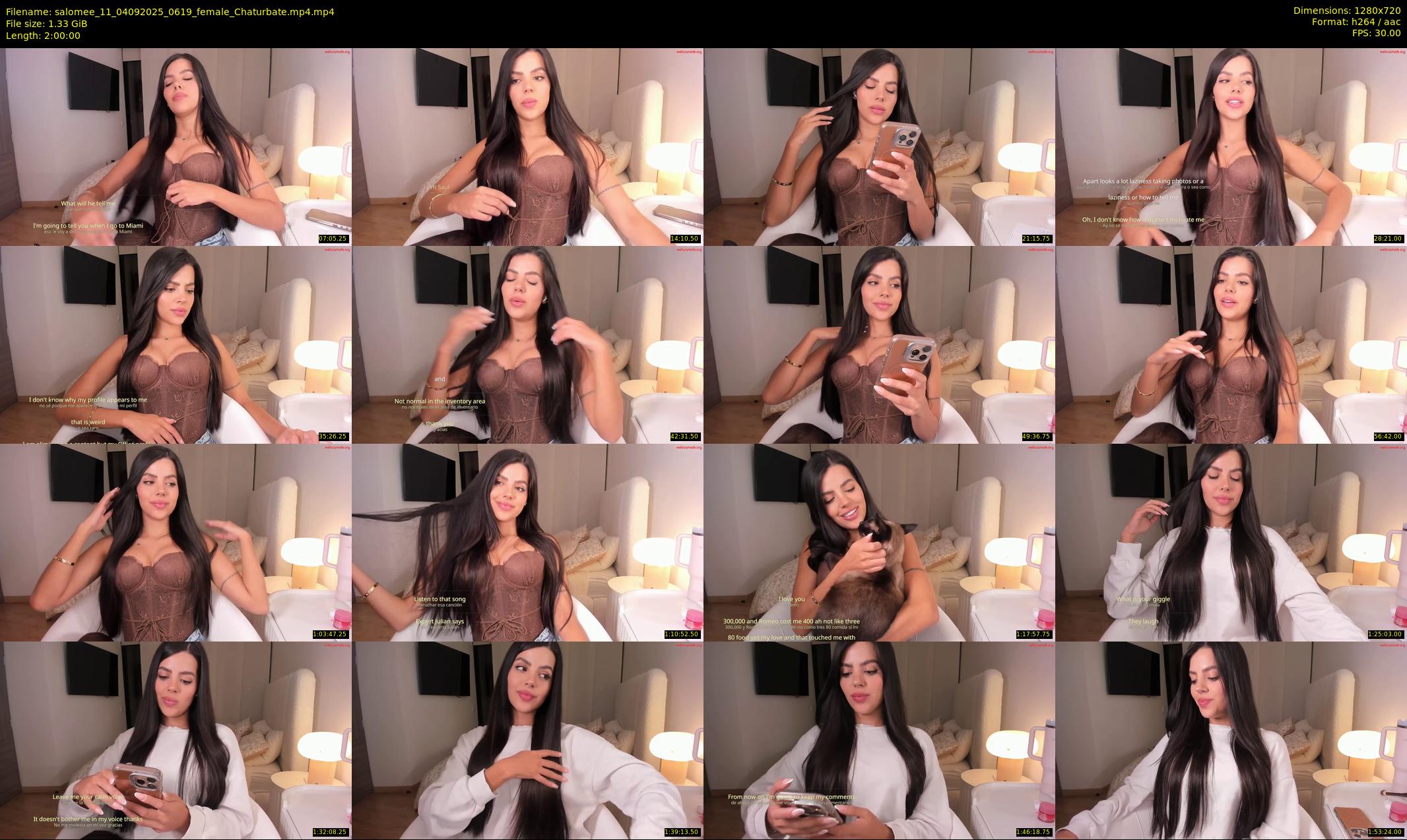 salomee_11 — 120 minute Chaturbate female cam show recording, 720p, Sep 4, 2025