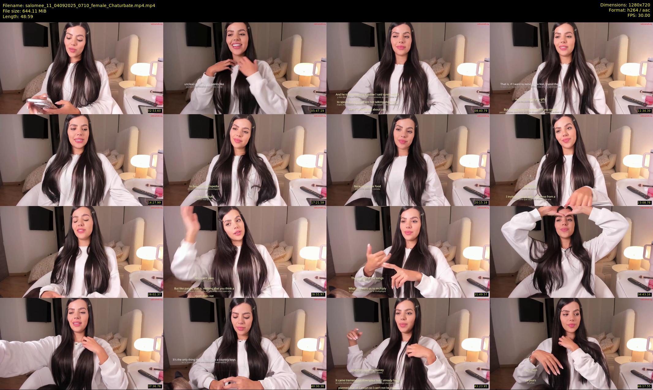 salomee_11 — 49 minute Chaturbate female cam show recording, 720p, Sep 4, 2025