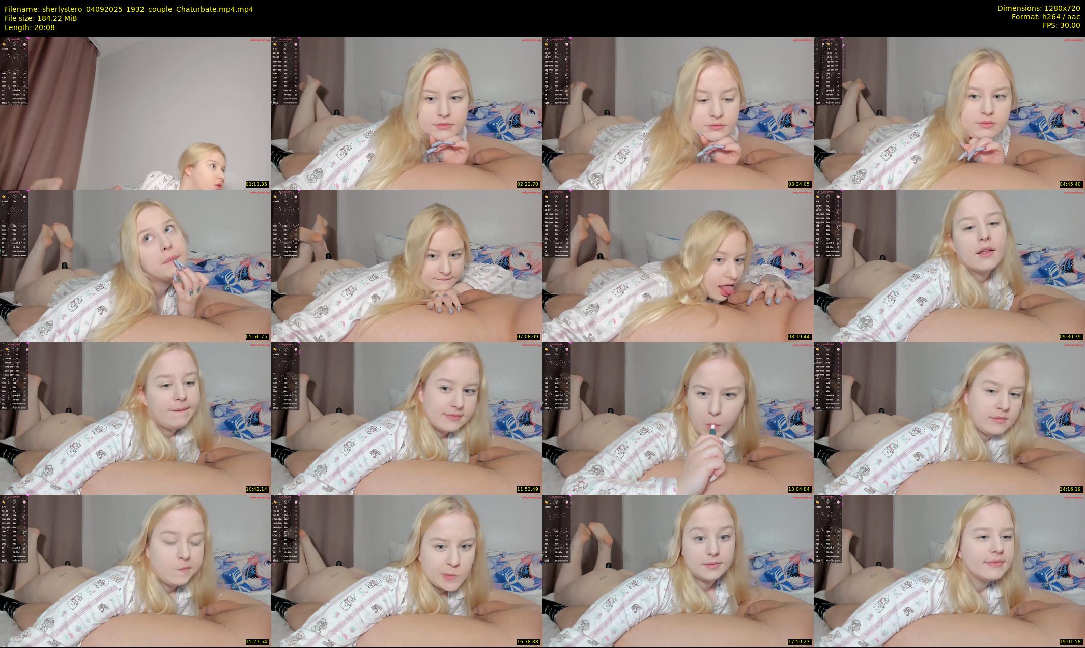 sherlystero — 21 minute Chaturbate couple cam show recording, 720p, Sep 4, 2025