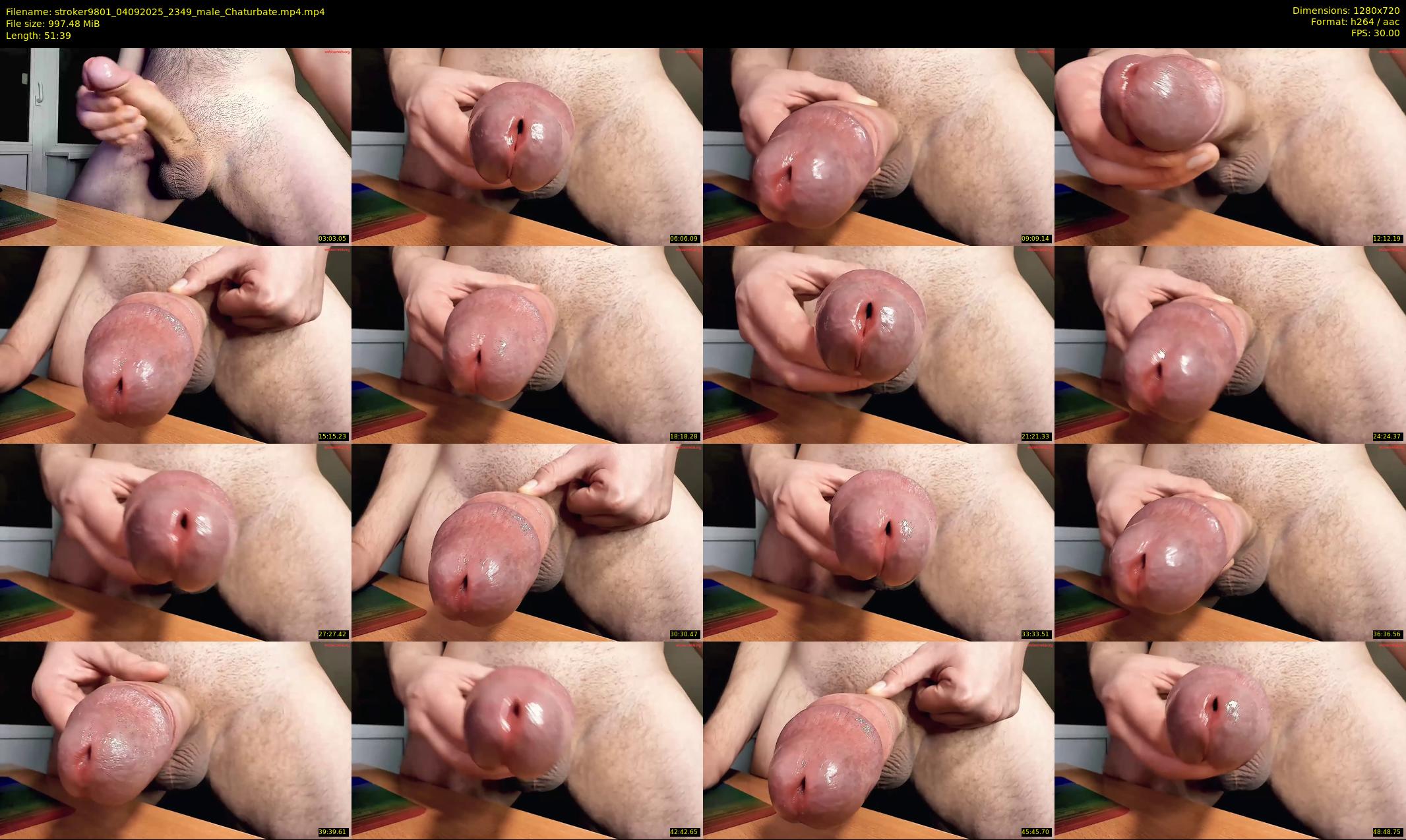 stroker9801 — 52 minute Chaturbate male cam show recording, 720p, Sep 4, 2025