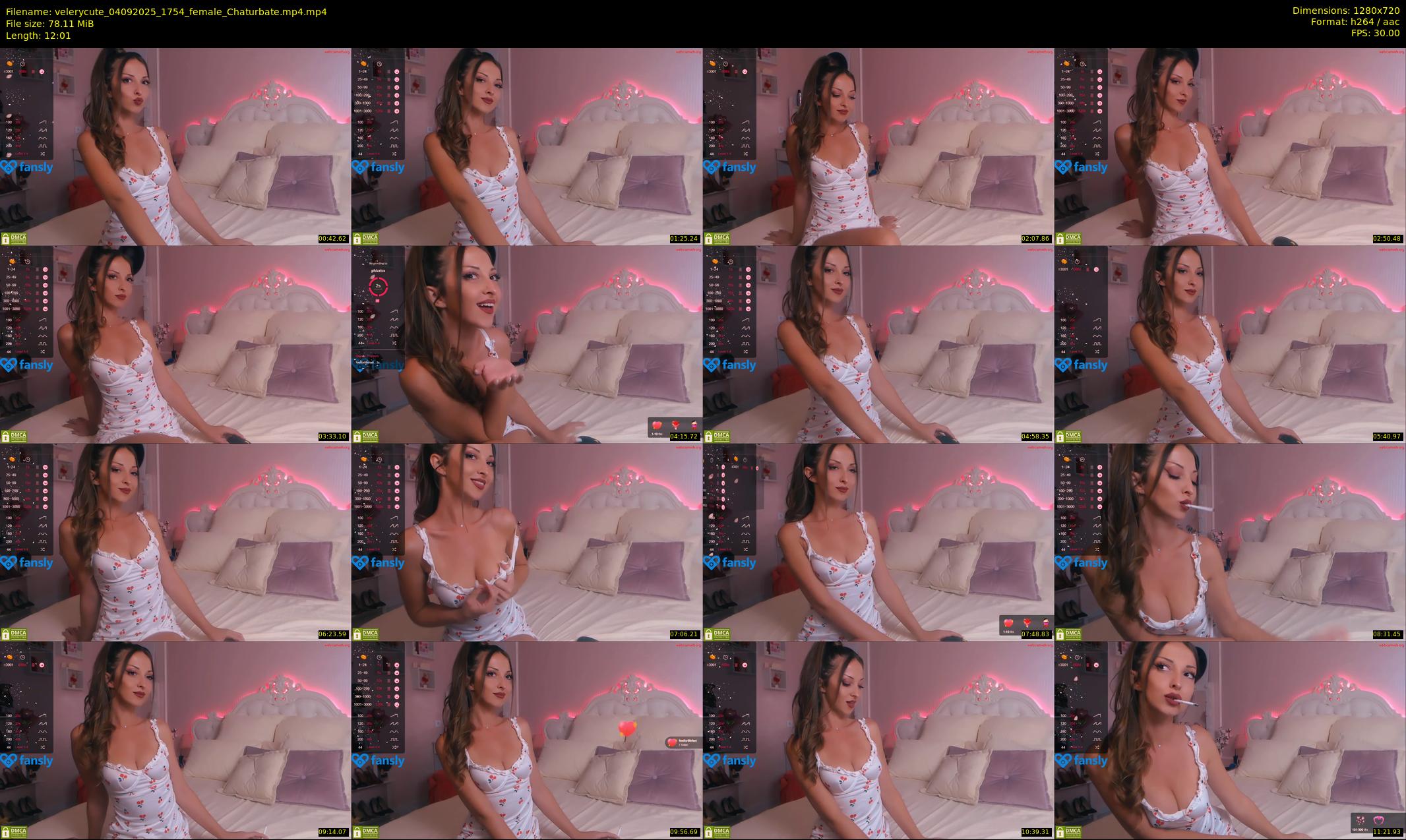 velerycute — 13 minute Chaturbate female cam show recording, 720p, Sep 4, 2025