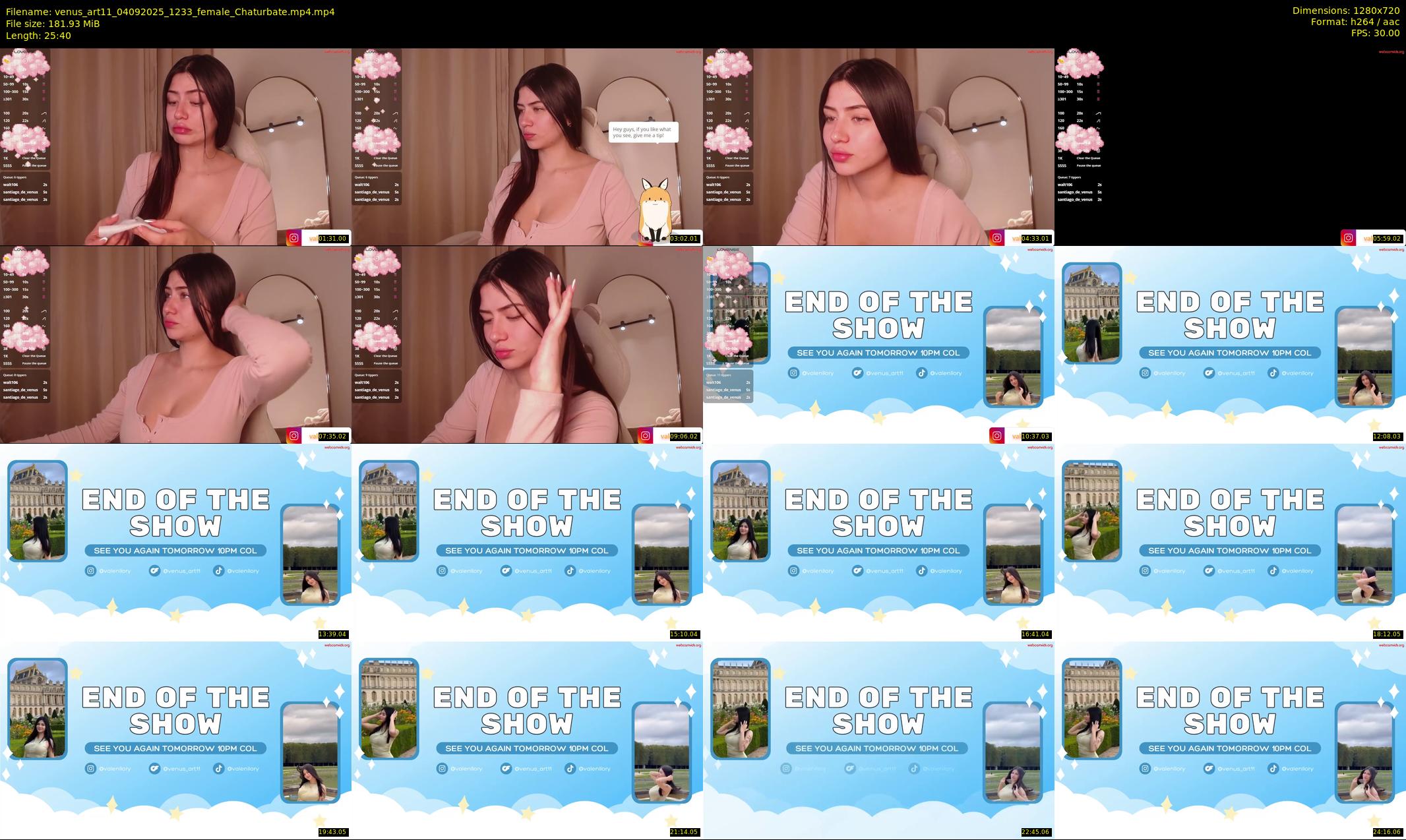 venus_art11 — 26 minute Chaturbate female cam show recording, 720p, Sep 4, 2025