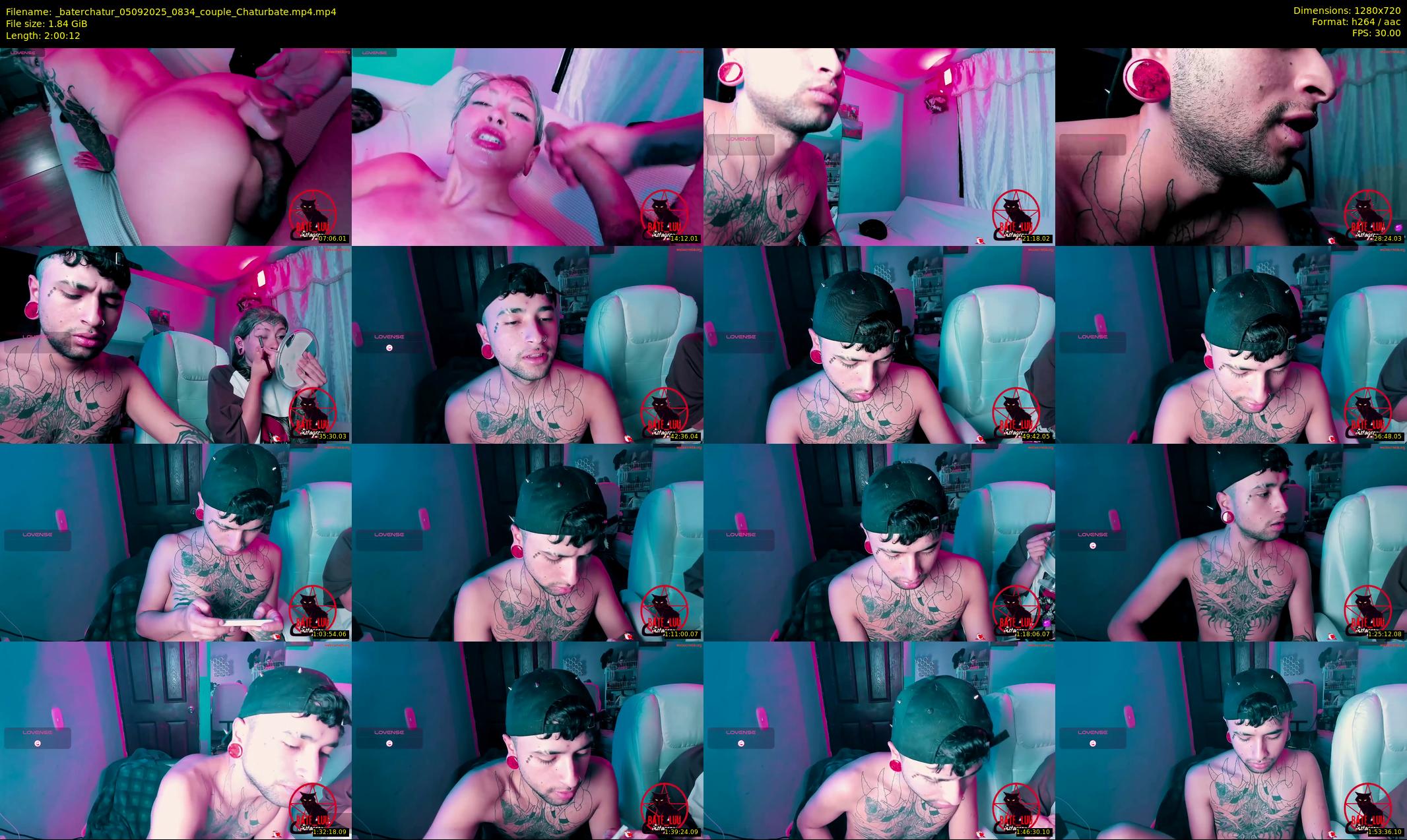 _baterchatur — 121 minute Chaturbate couple cam show recording, 720p, Sep 5, 2025