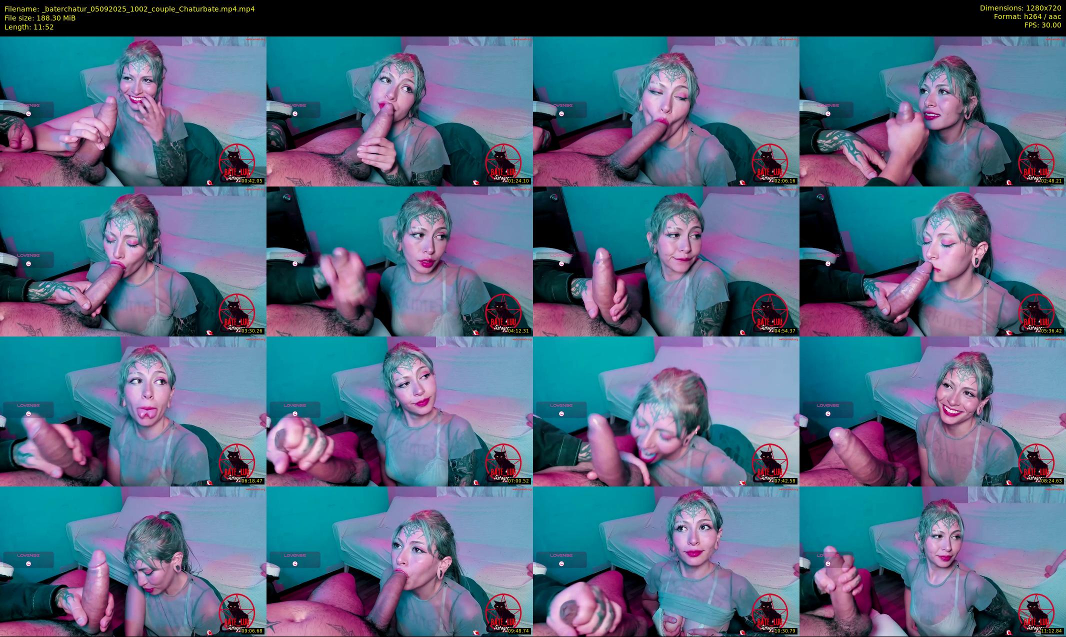 _baterchatur — 12 minute Chaturbate couple cam show recording, 720p, Sep 5, 2025