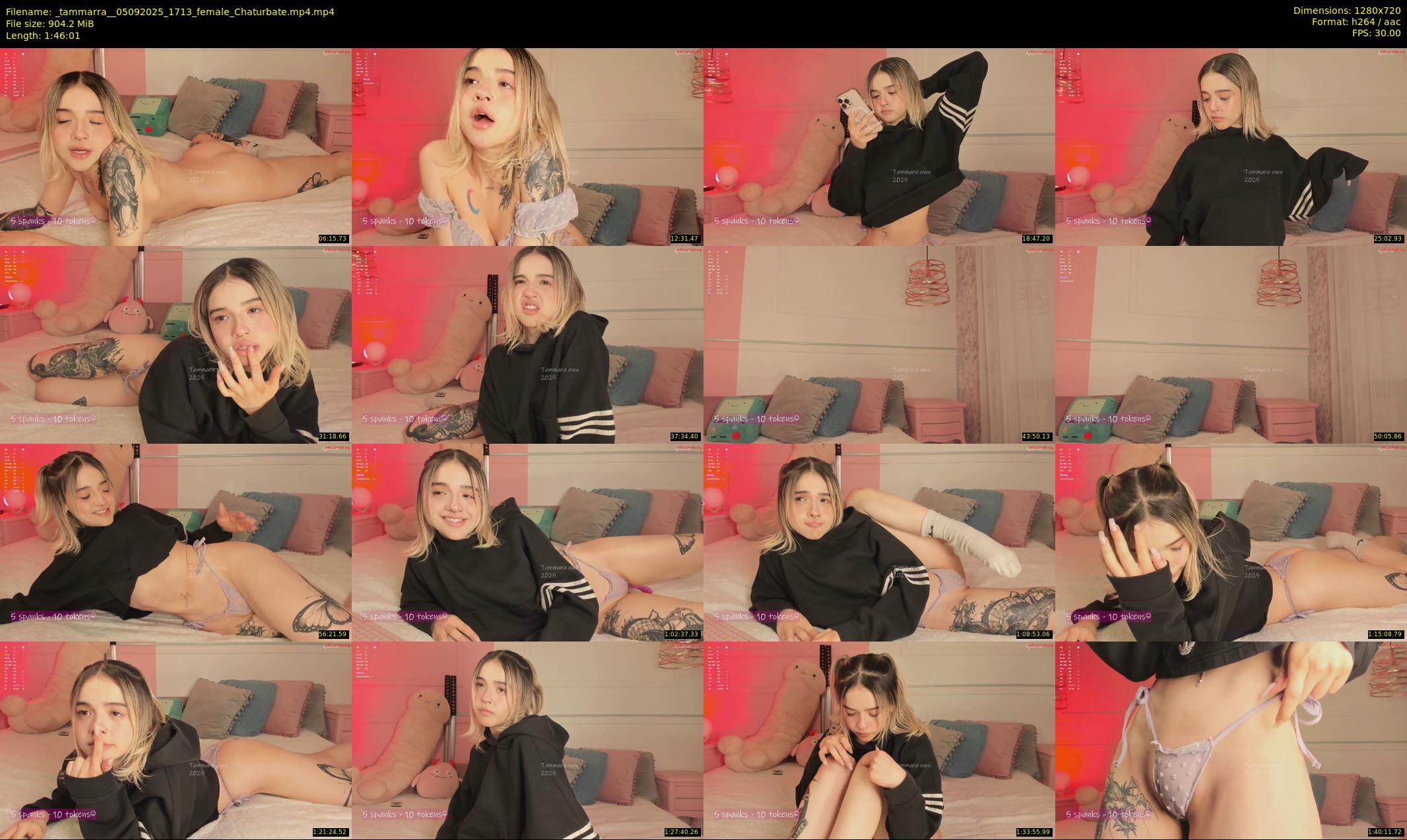_tammarra_ — 107 minute Chaturbate female cam show recording, 720p, Sep 5, 2025