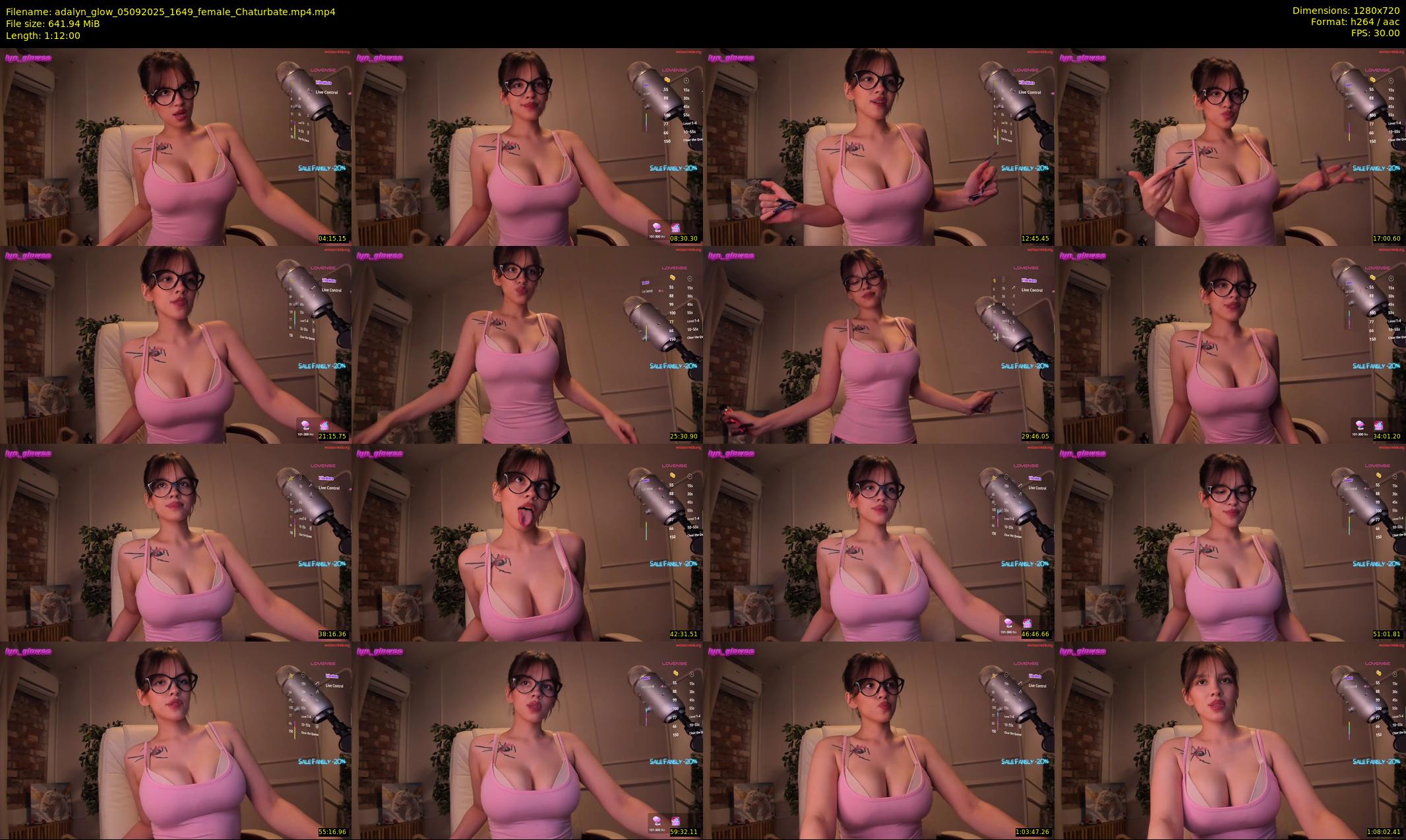 adalyn_glow — 72 minute Chaturbate female cam show recording, 720p, Sep 5, 2025