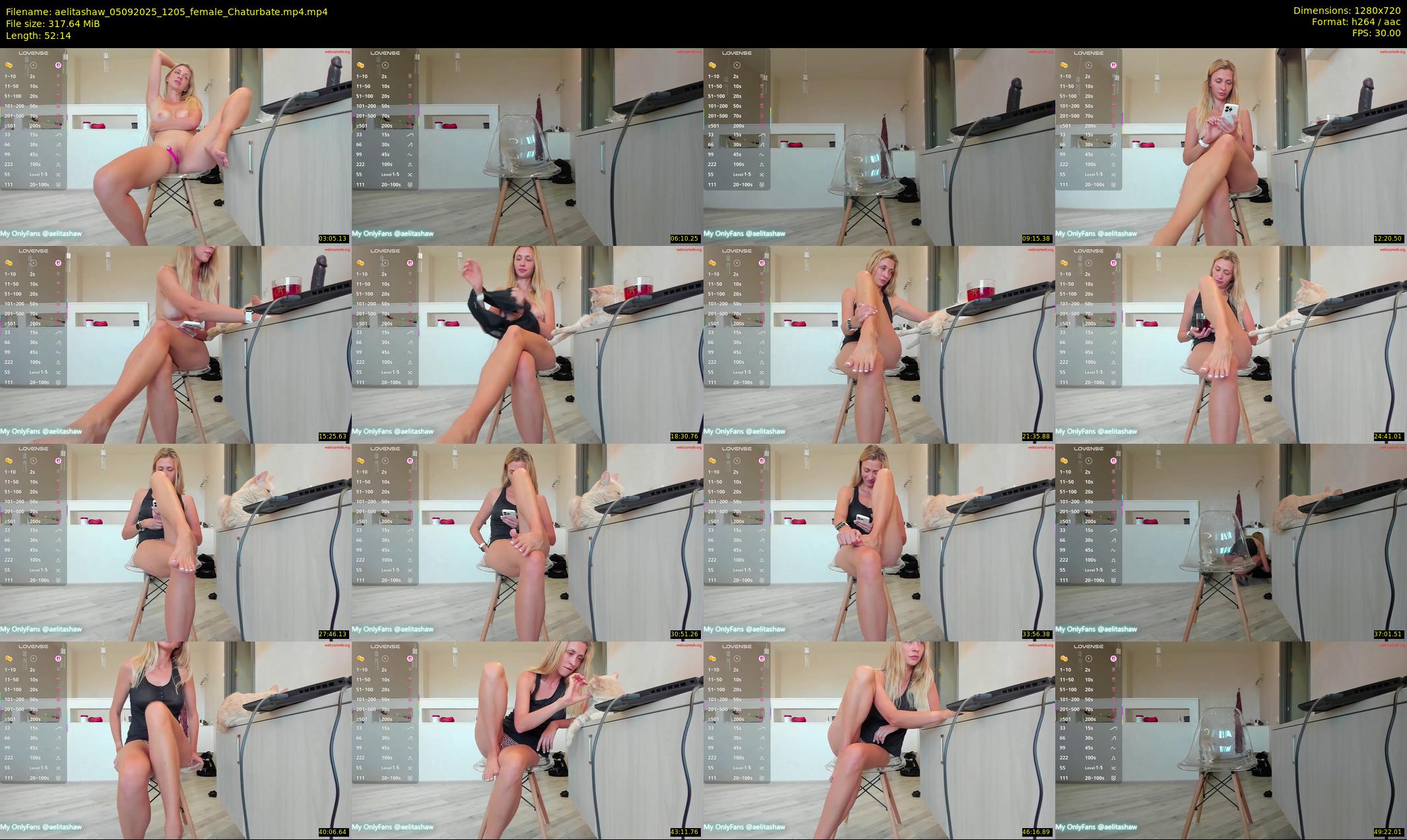aelitashaw — 53 minute Chaturbate female cam show recording, 720p, Sep 5, 2025