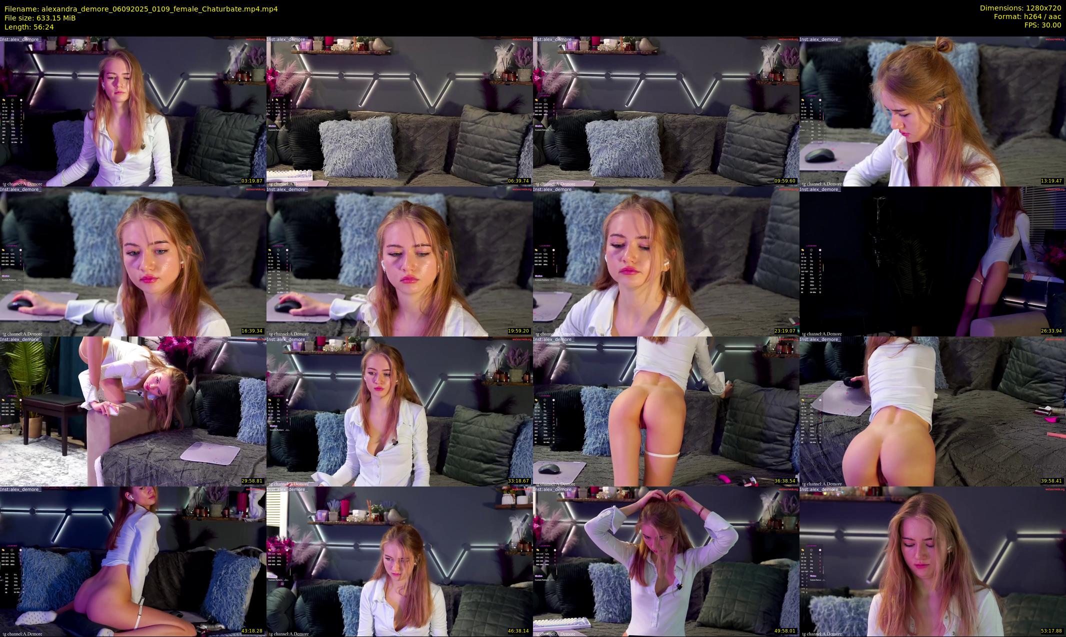 alexandra_demore — 57 minute Chaturbate female cam show recording, 720p, Sep 6, 2025