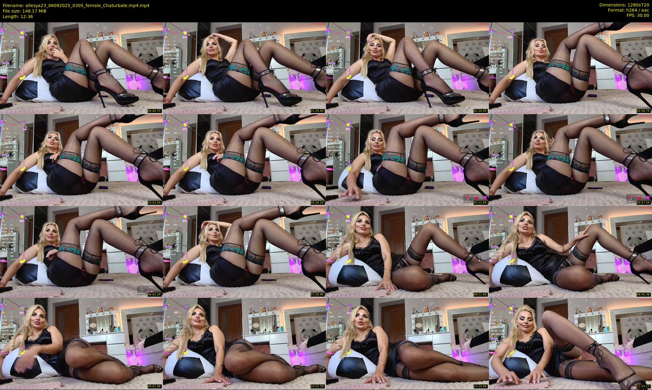 allesya23 — 13 minute Chaturbate female cam show recording, 720p, Sep 6, 2025