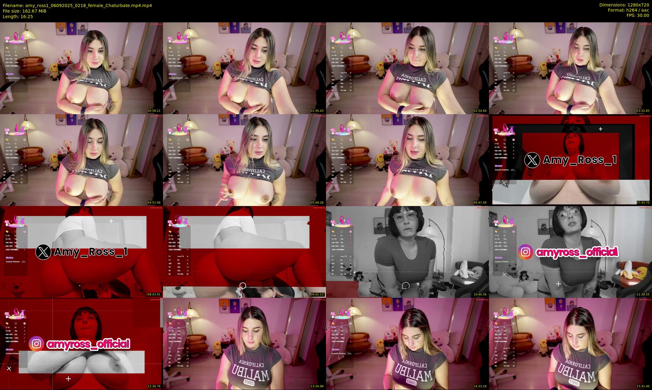 amy_ross1 — 17 minute Chaturbate female cam show recording, 720p, Sep 6, 2025