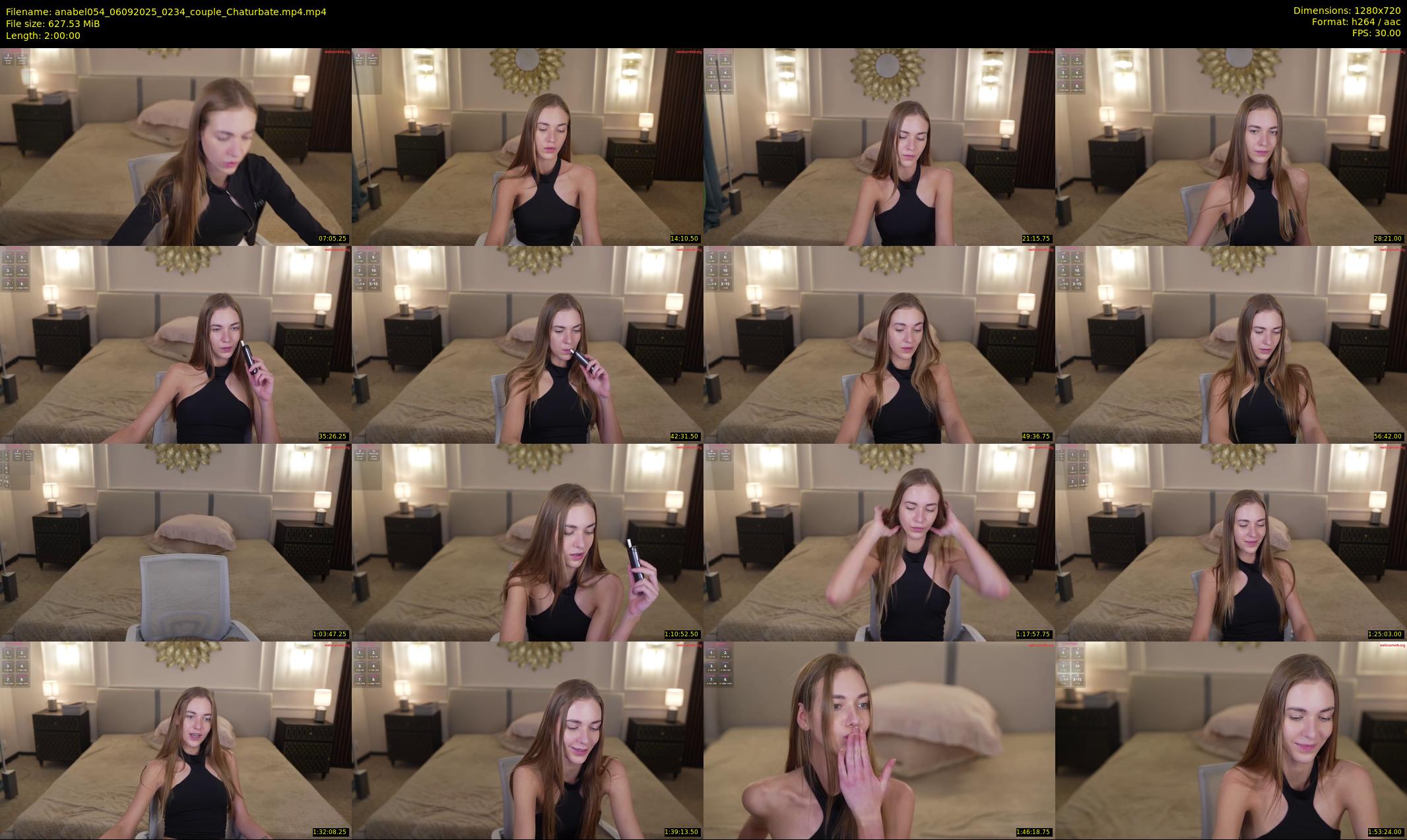 anabel054 — 120 minute Chaturbate female cam show recording, 720p, Sep 6, 2025