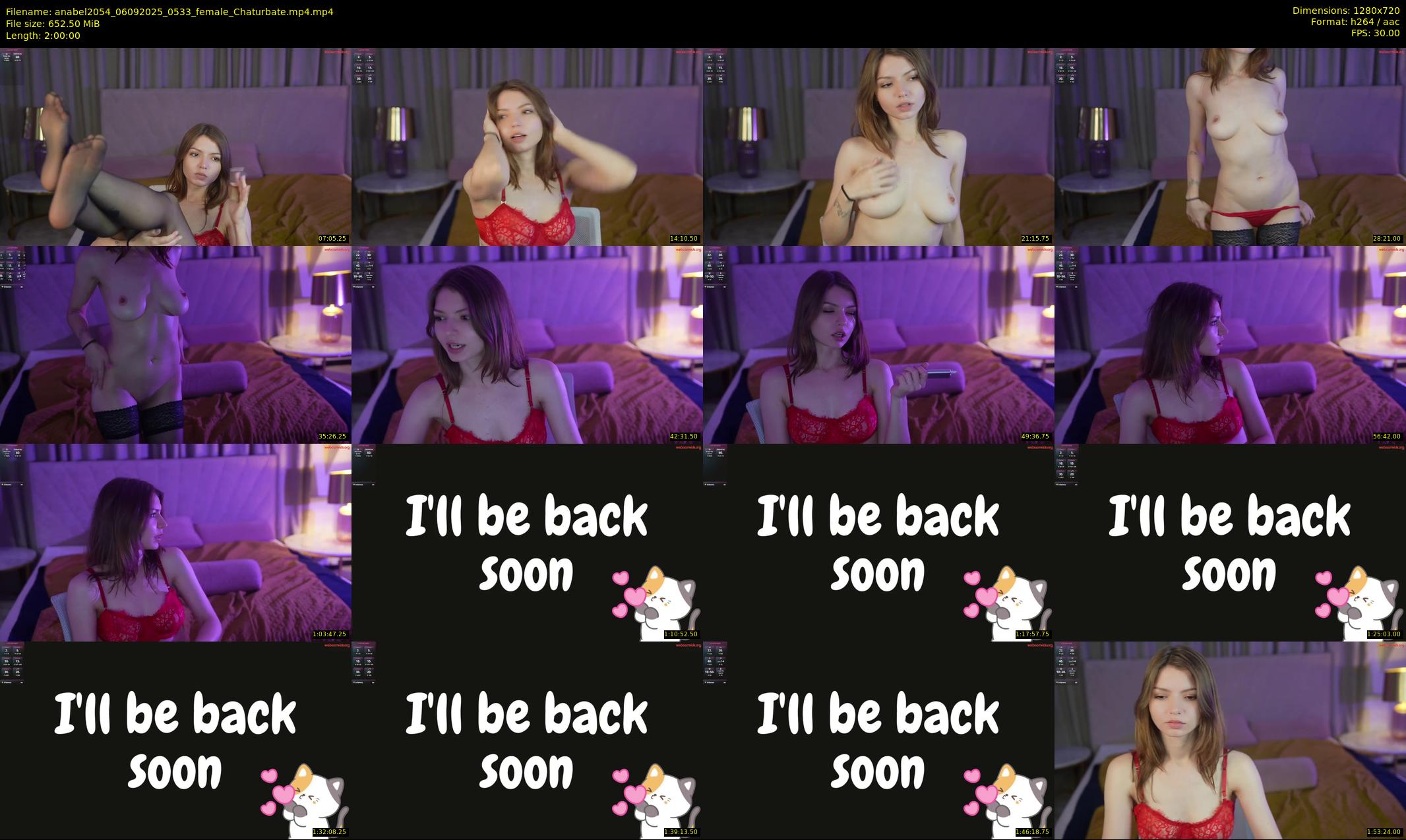 anabel2054 — 120 minute Chaturbate female cam show recording, 720p, Sep 6, 2025