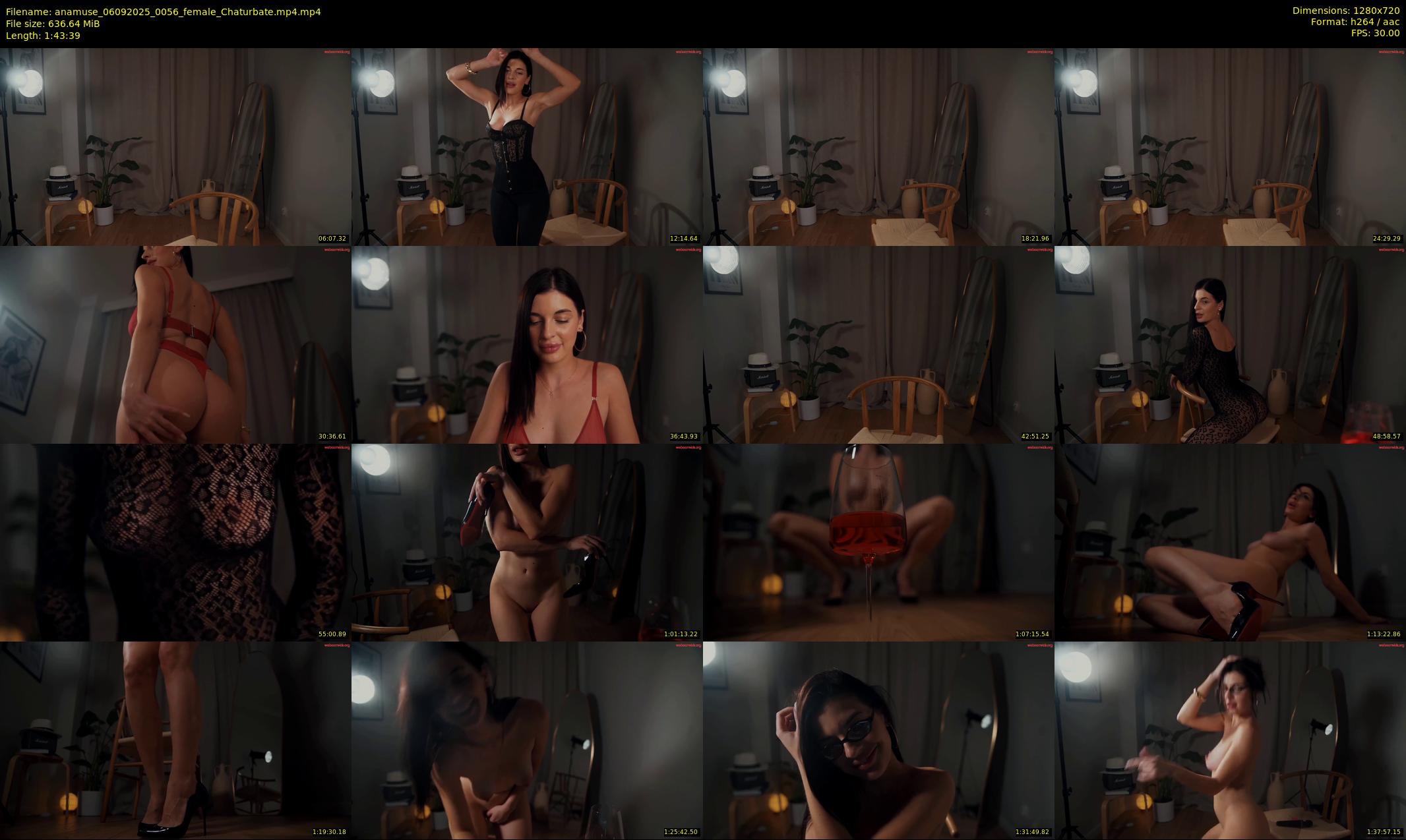 anamuse — 104 minute Chaturbate female cam show recording, 720p, Sep 6, 2025