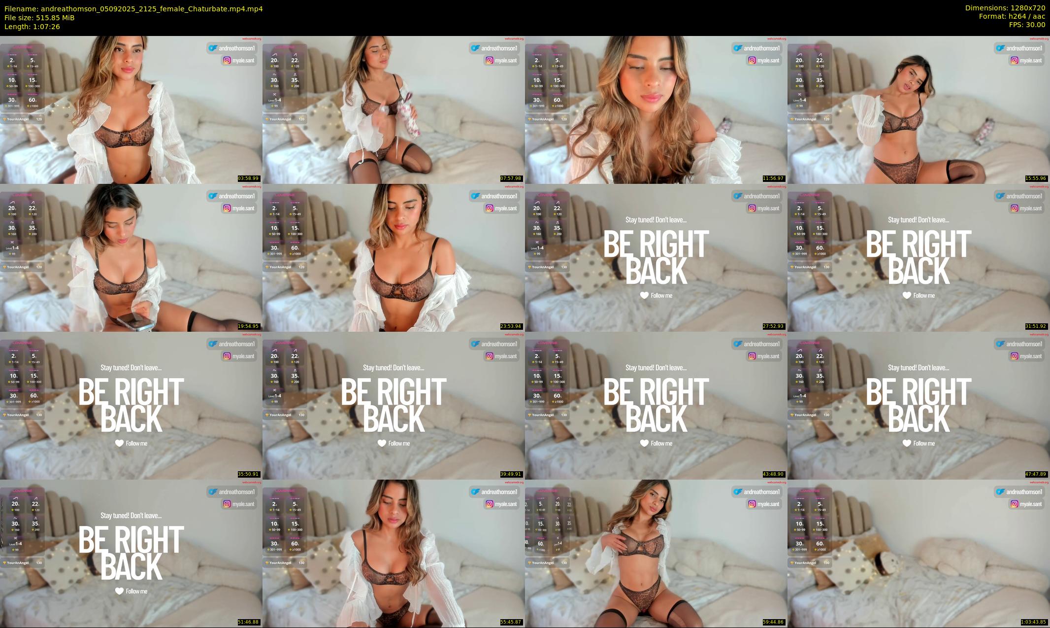 andreathomson — 68 minute Chaturbate female cam show recording, 720p, Sep 5, 2025