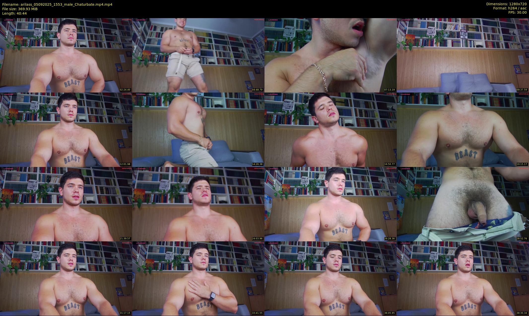 arilass — 41 minute Chaturbate male cam show recording, 720p, Sep 5, 2025