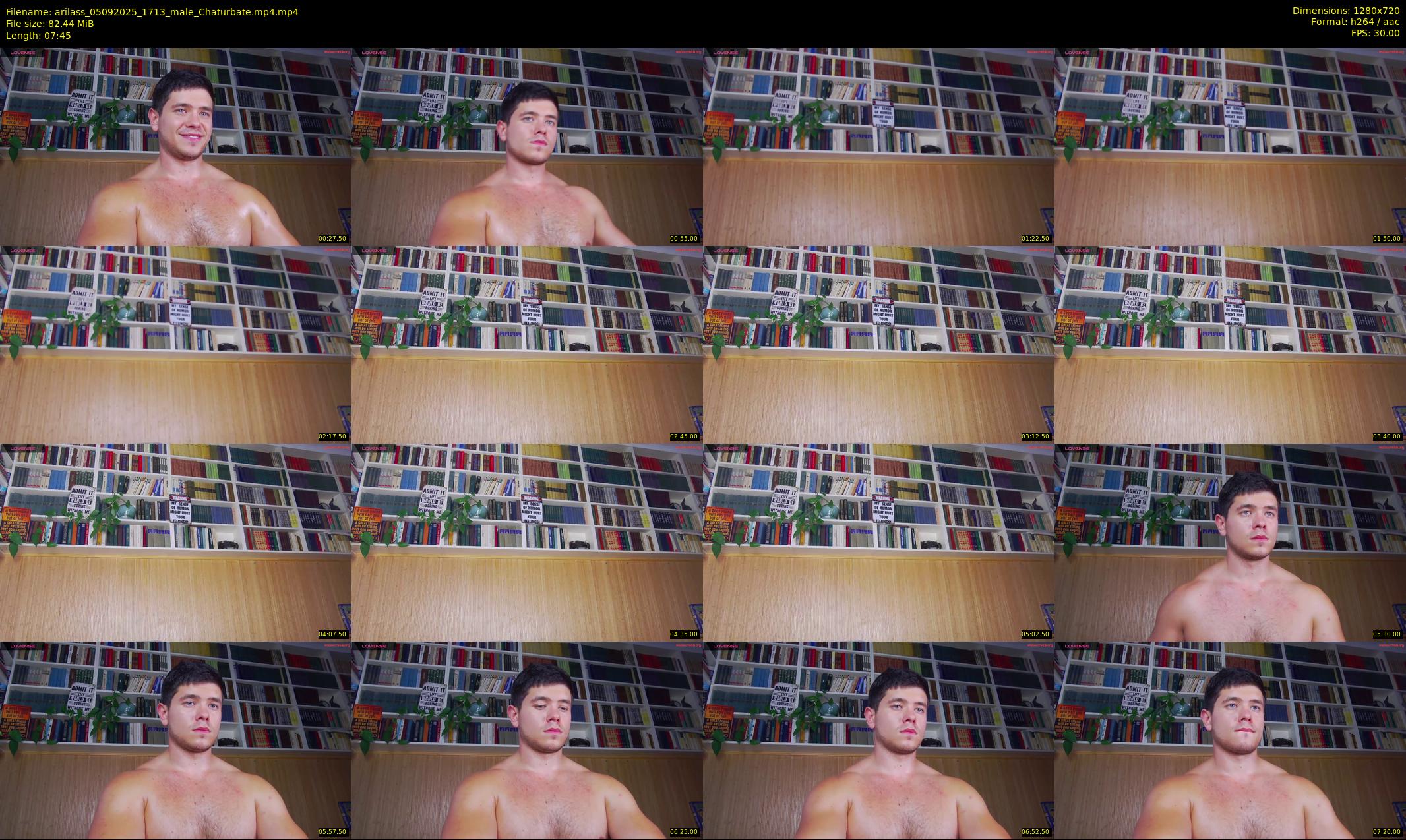 arilass — 8 minute Chaturbate male cam show recording, 720p, Sep 5, 2025