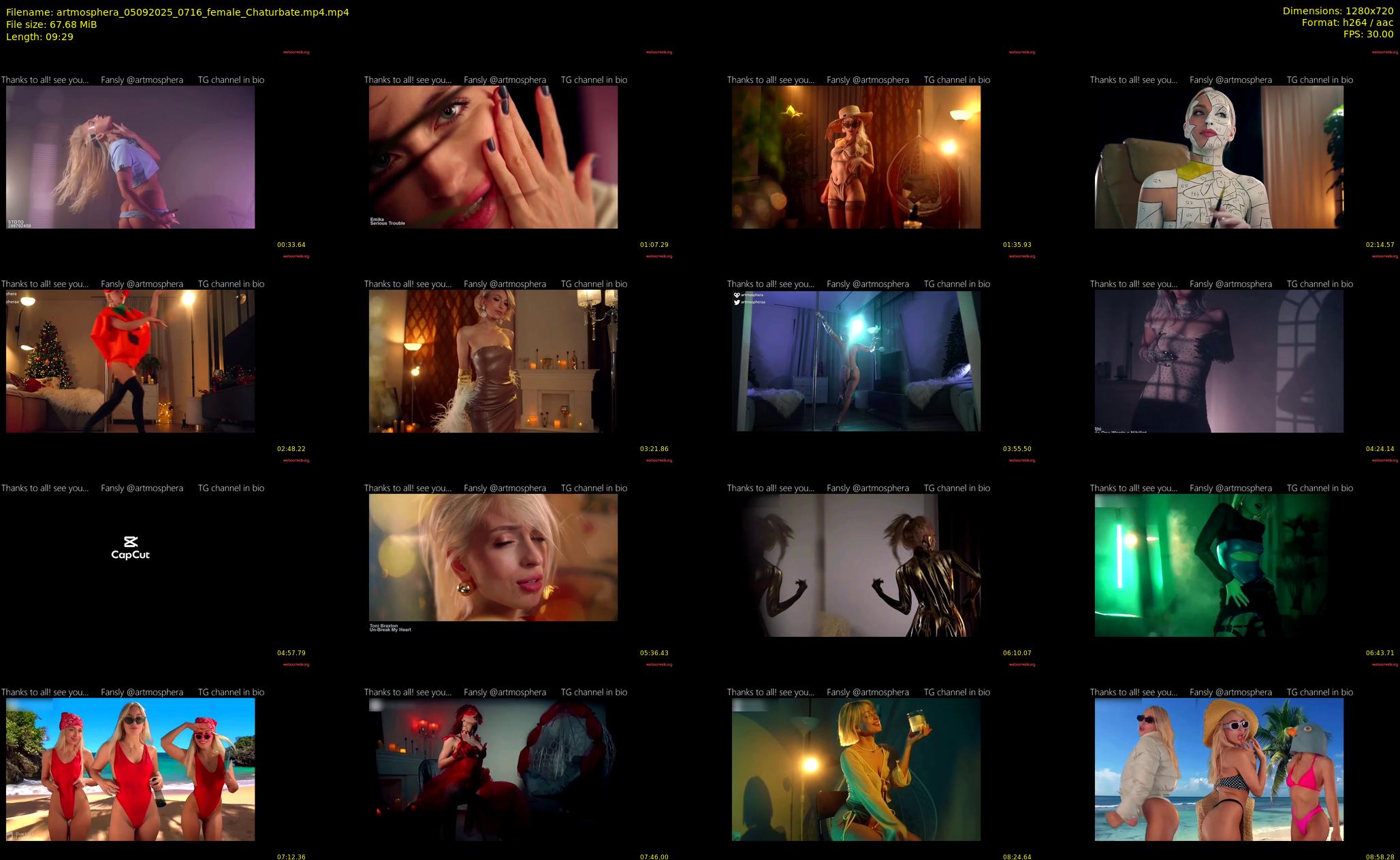 artmosphera — 10 minute Chaturbate female cam show recording, 720p, Sep 5, 2025