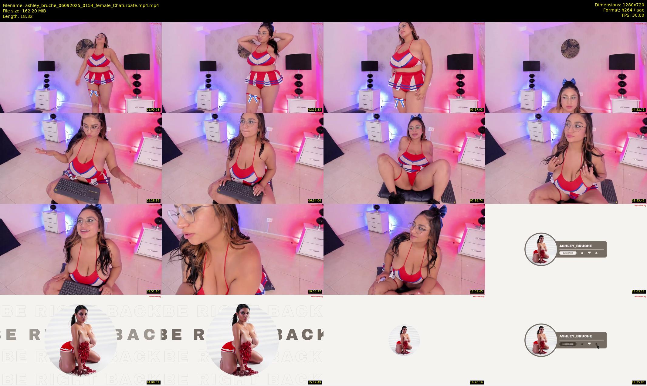 ashley_bruche — 19 minute Chaturbate female cam show recording, 720p, Sep 6, 2025