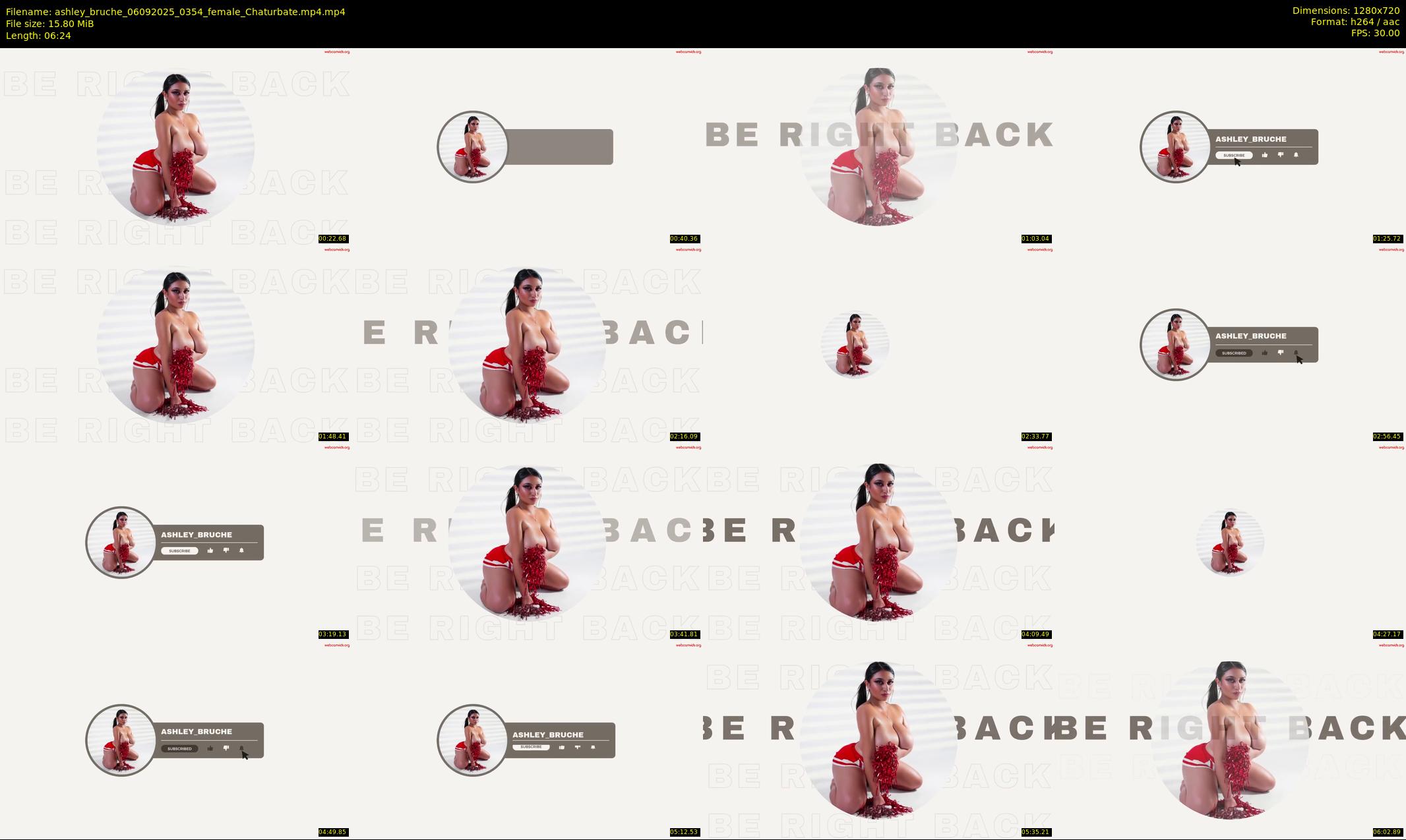 ashley_bruche — 7 minute Chaturbate female cam show recording, 720p, Sep 6, 2025