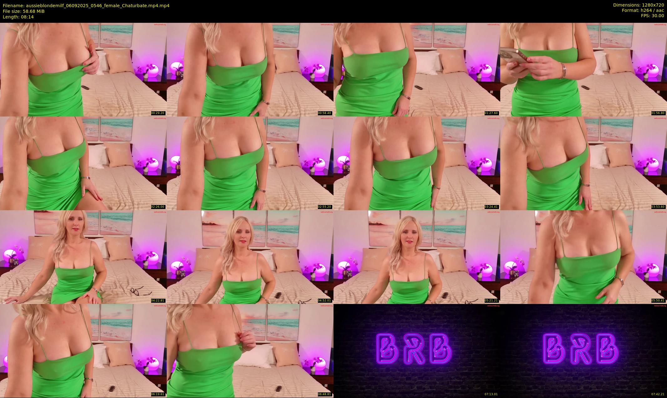 aussieblondemilf — 9 minute Chaturbate female cam show recording, 720p, Sep 6, 2025