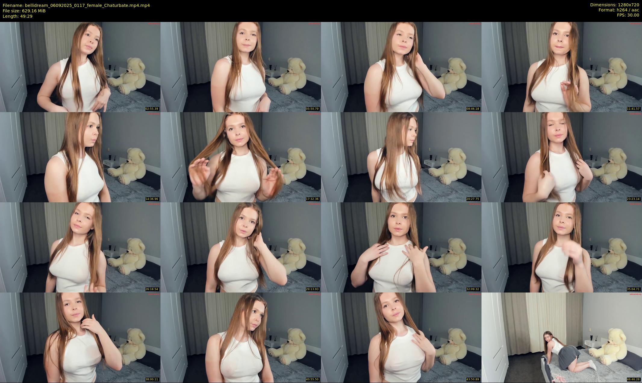 bellidream — 50 minute Chaturbate female cam show recording, 720p, Sep 6, 2025