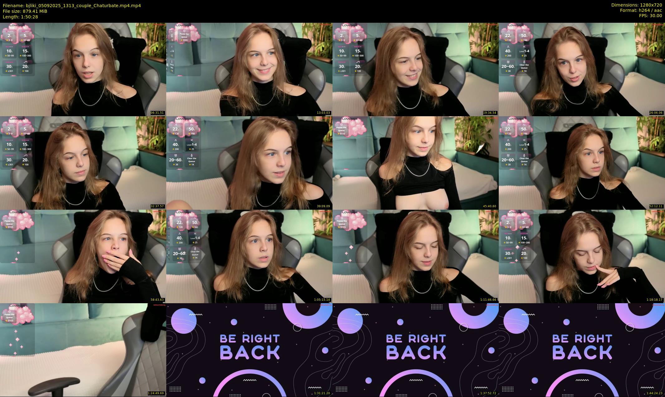 bjliki — 111 minute Chaturbate couple cam show recording, 720p, Sep 5, 2025