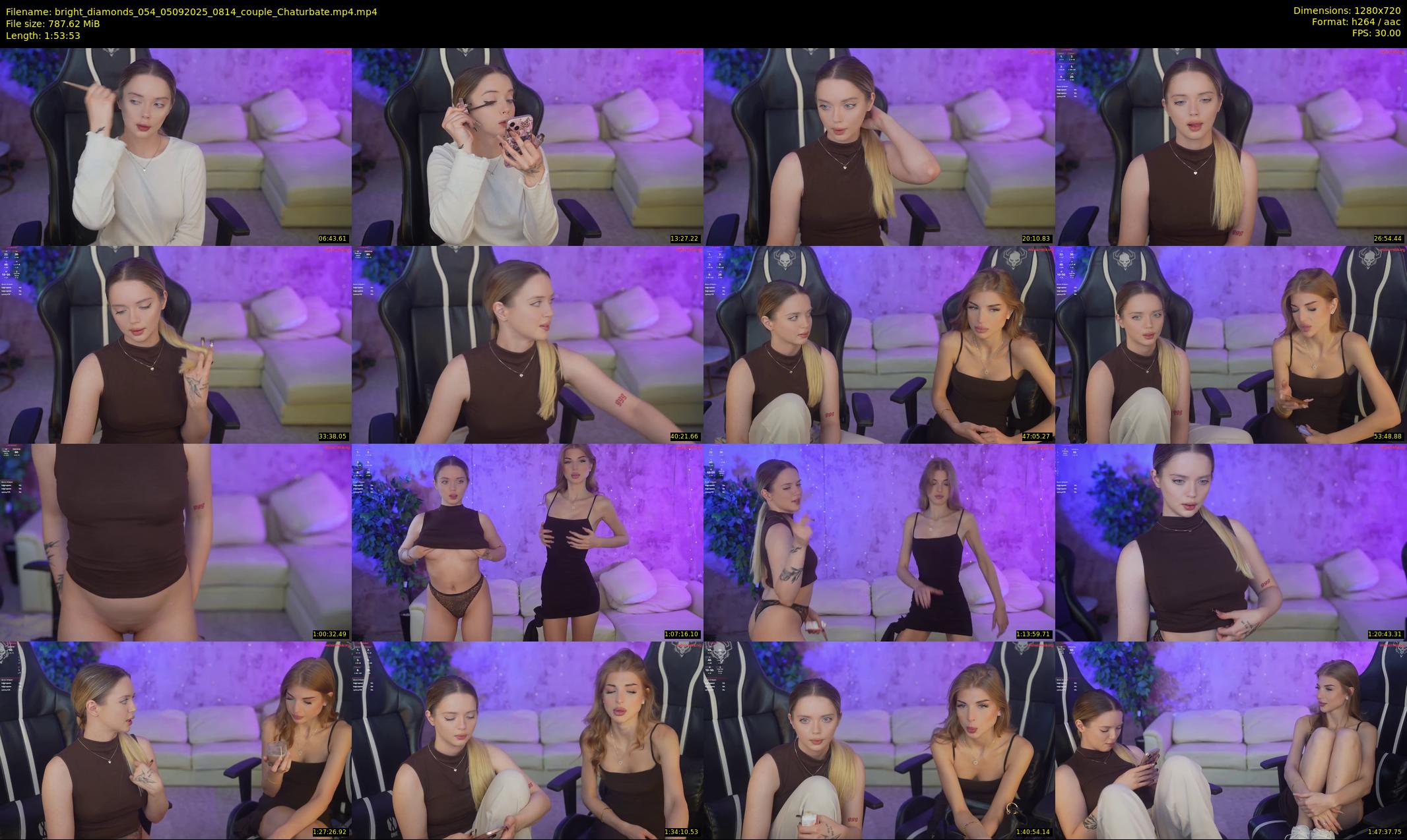 bright_diamonds_054 — 114 minute Chaturbate couple cam show recording, 720p, Sep 5, 2025