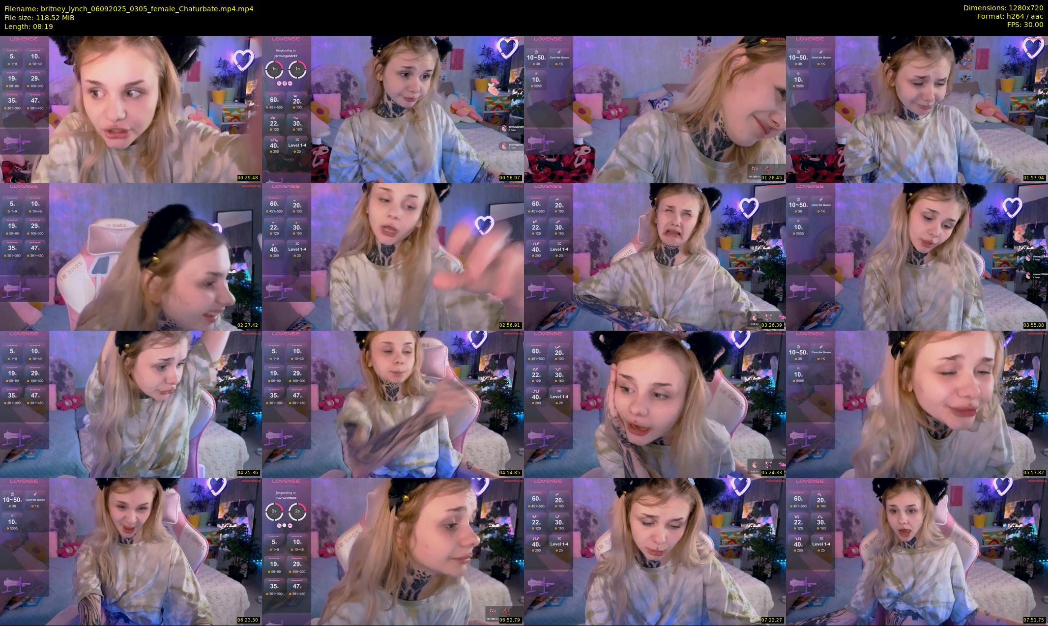 britney_lynch — 9 minute Chaturbate female cam show recording, 720p, Sep 6, 2025