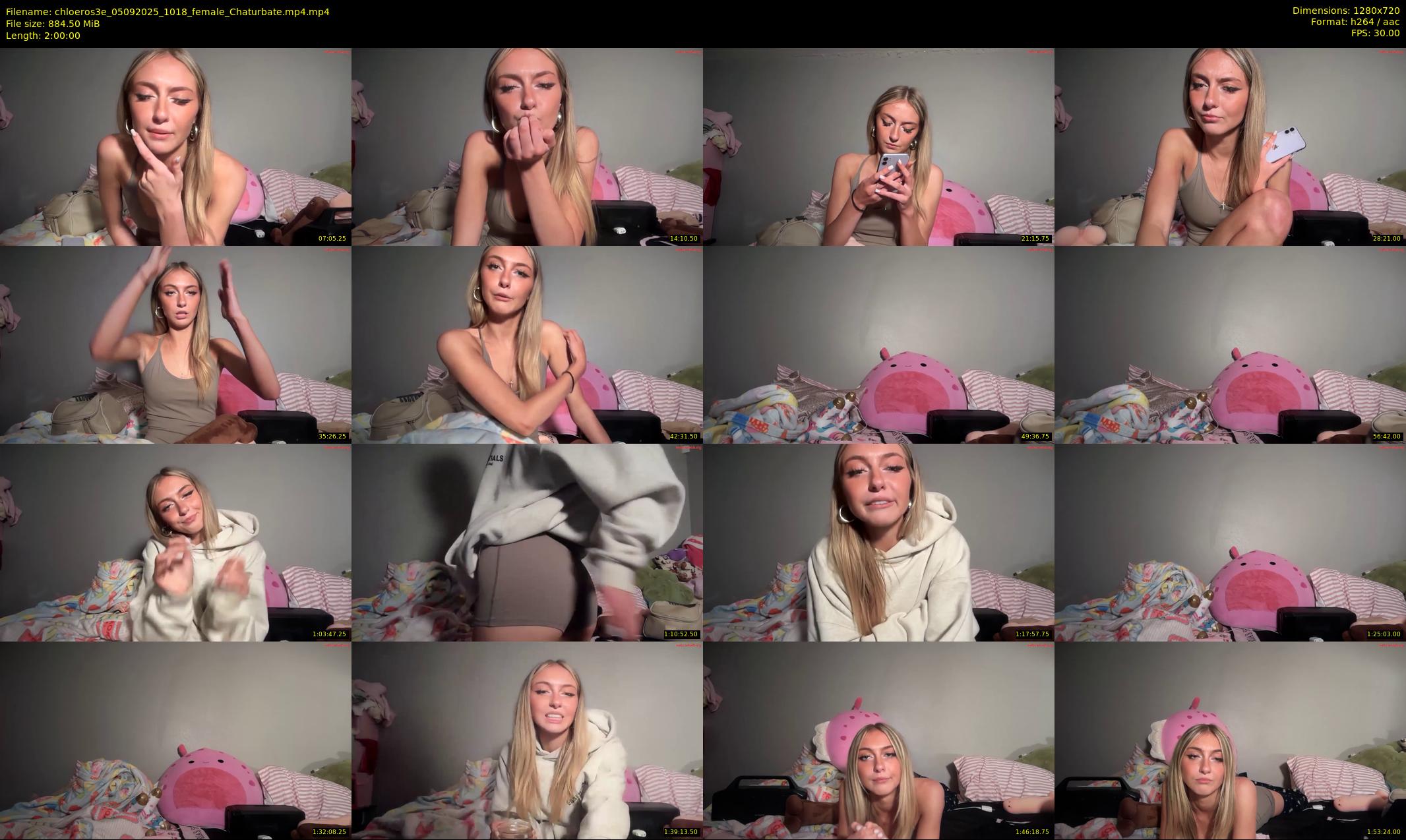 chloeros3e — 120 minute Chaturbate female cam show recording, 720p, Sep 5, 2025