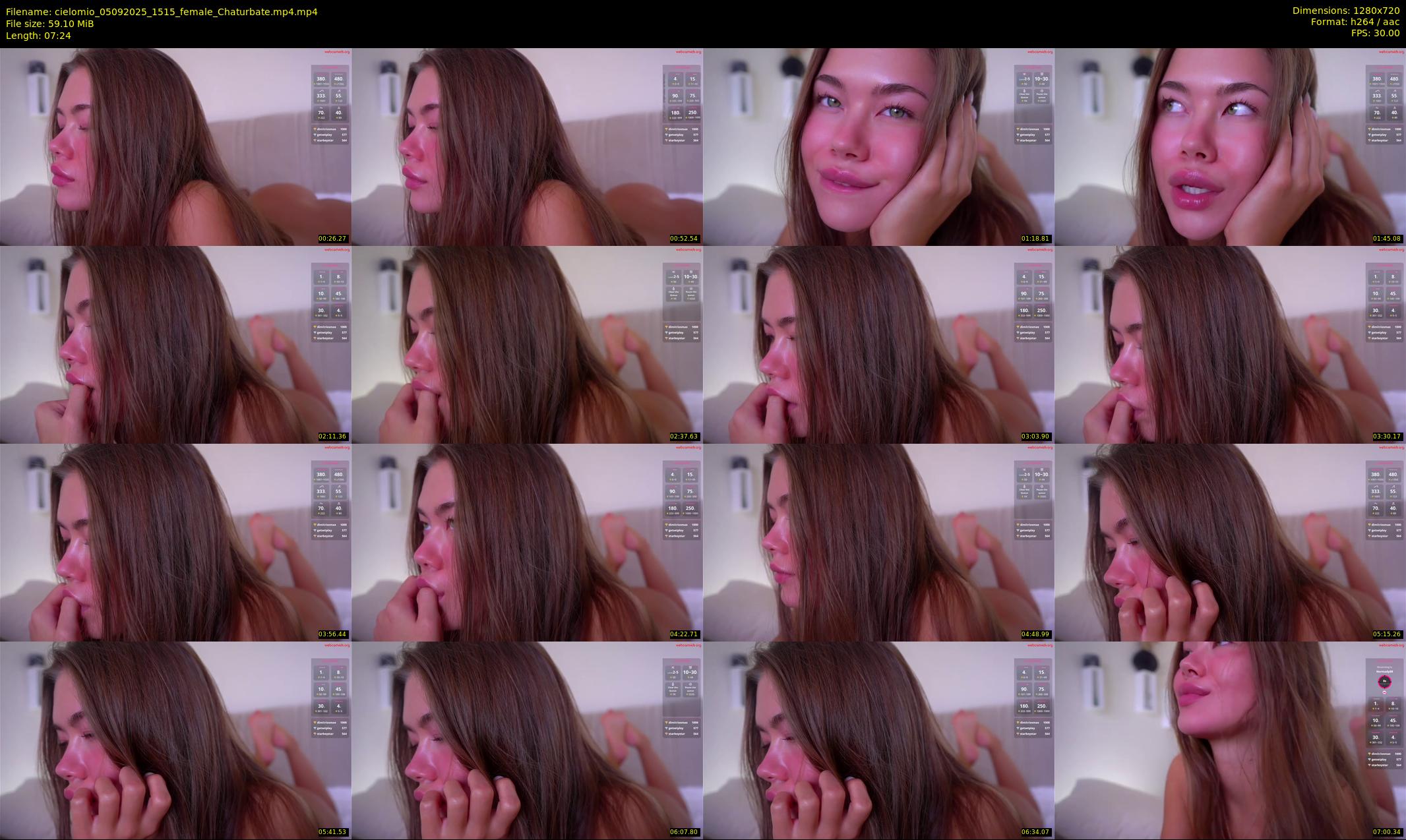 cielomio — 8 minute Chaturbate female cam show recording, 720p, Sep 5, 2025