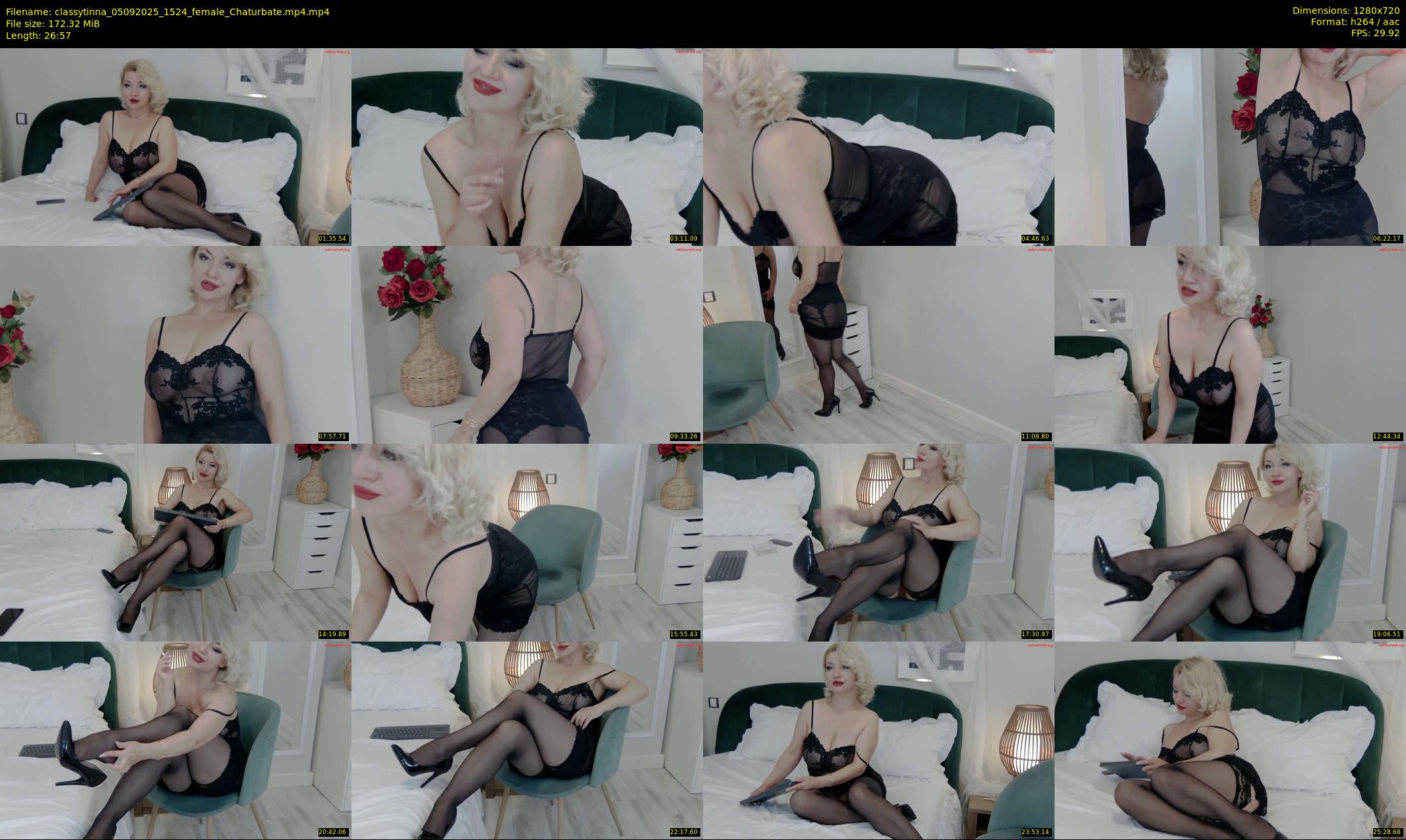 classytinna — 27 minute Chaturbate female cam show recording, 720p, Sep 5, 2025