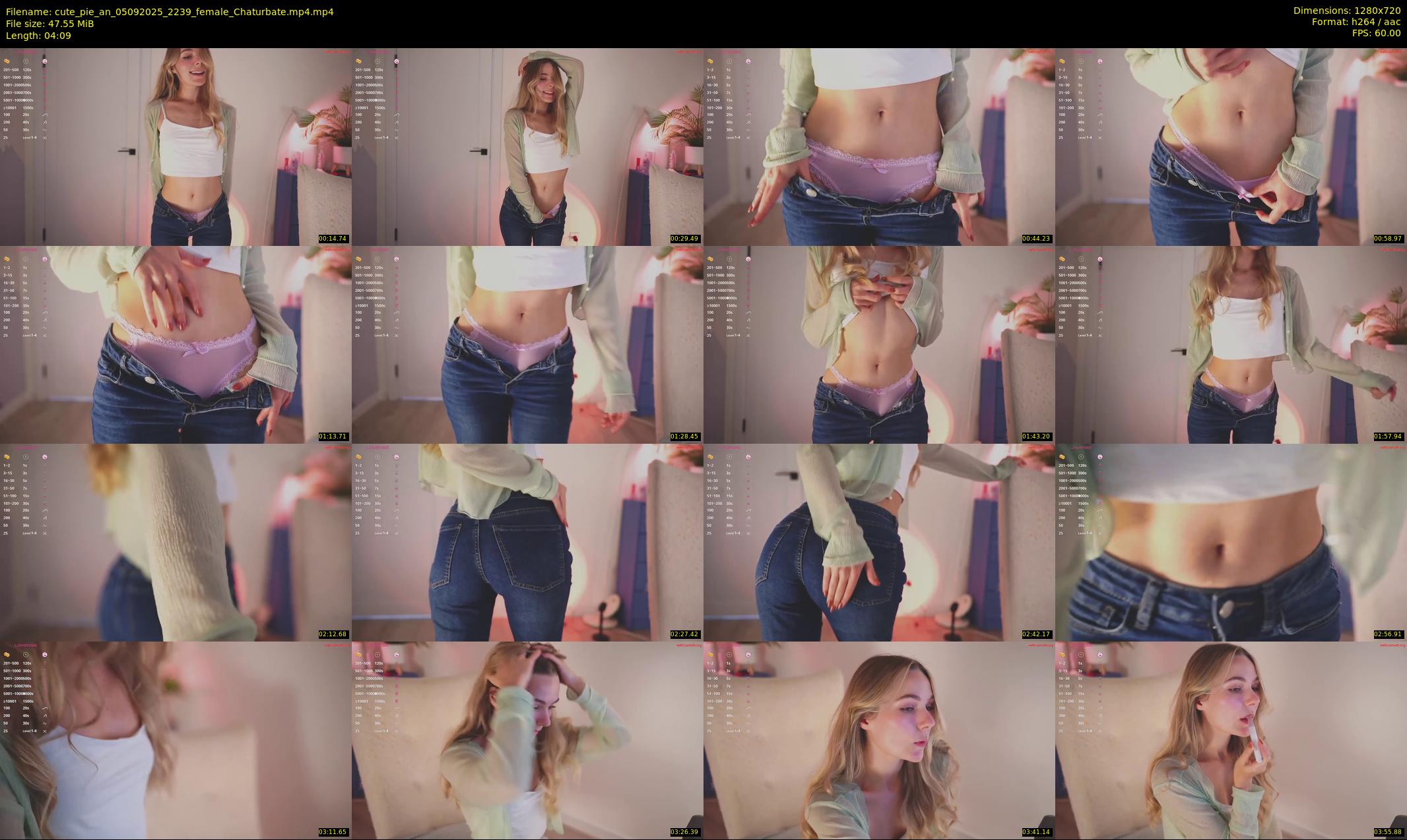 cute_pie_an — 5 minute Chaturbate female cam show recording, 720p, Sep 5, 2025