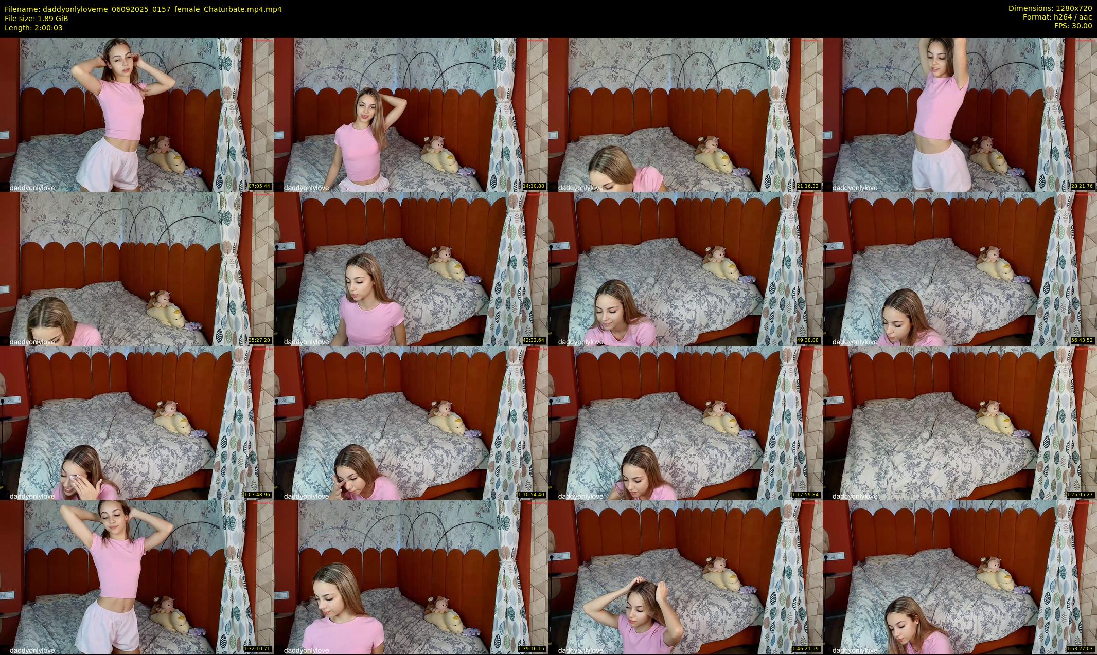 daddyonlyloveme — 121 minute Chaturbate female cam show recording, 720p, Sep 6, 2025