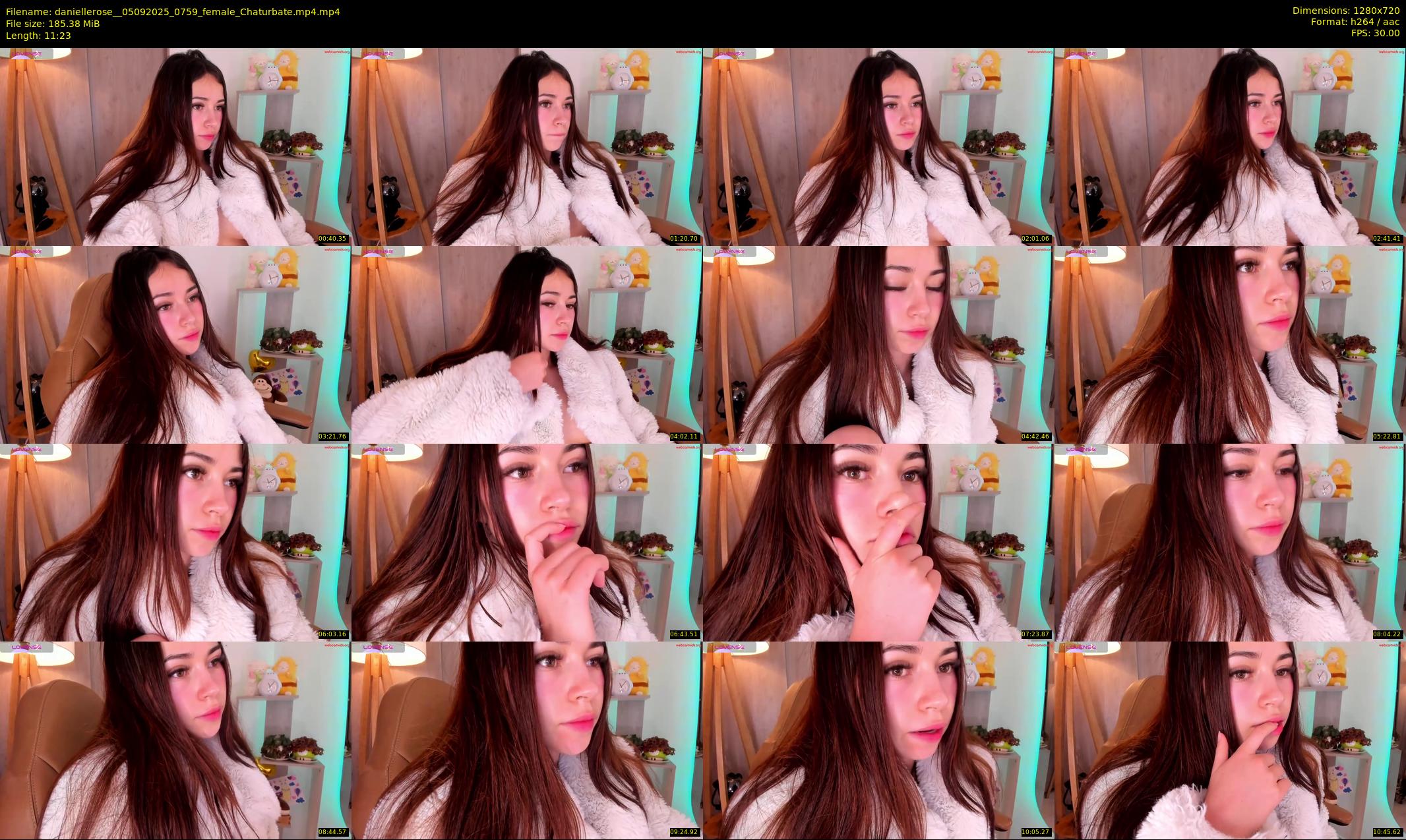 daniellerose_ — 12 minute Chaturbate female cam show recording, 720p, Sep 5, 2025