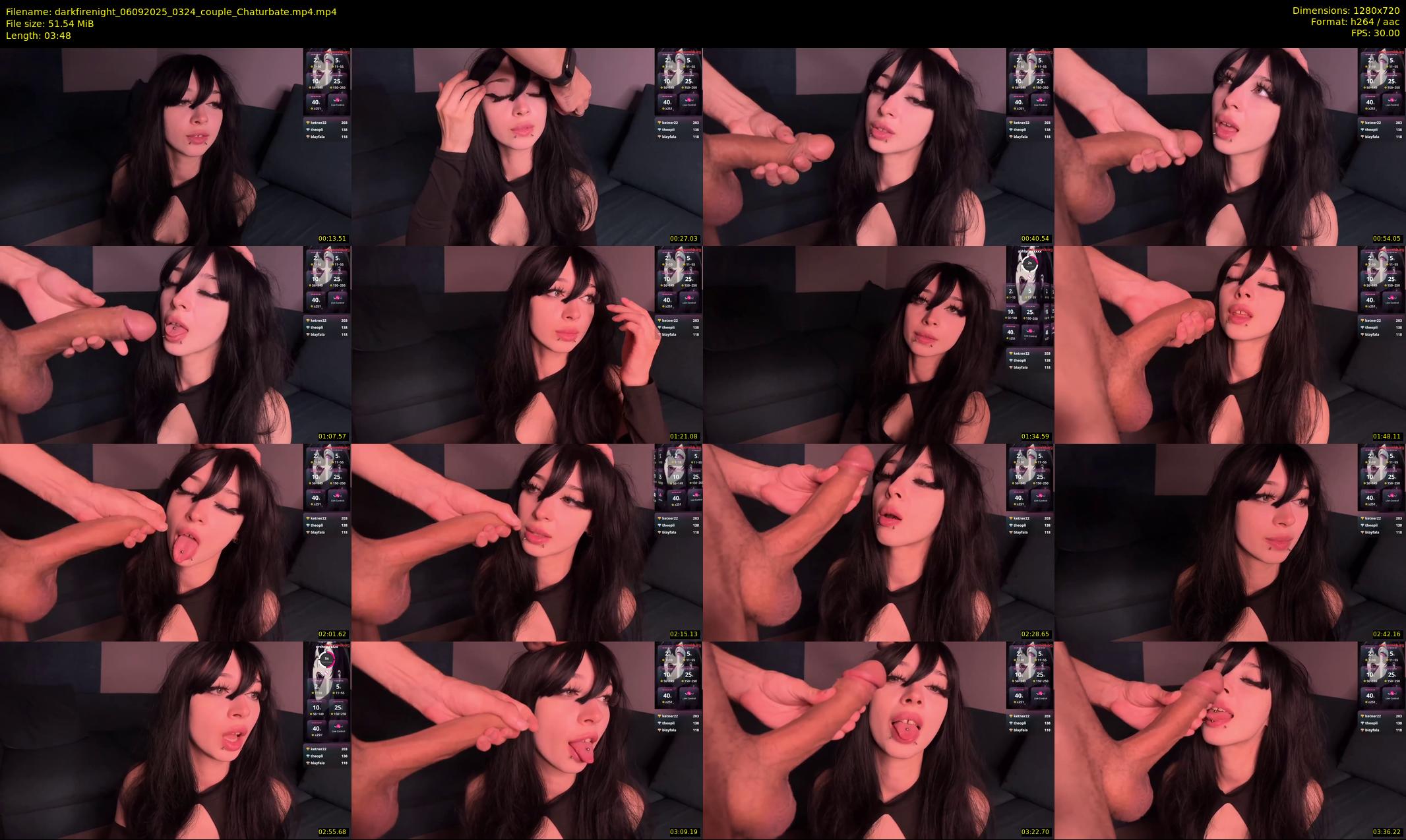 darkfirenight — 4 minute Chaturbate couple cam show recording, 720p, Sep 6, 2025