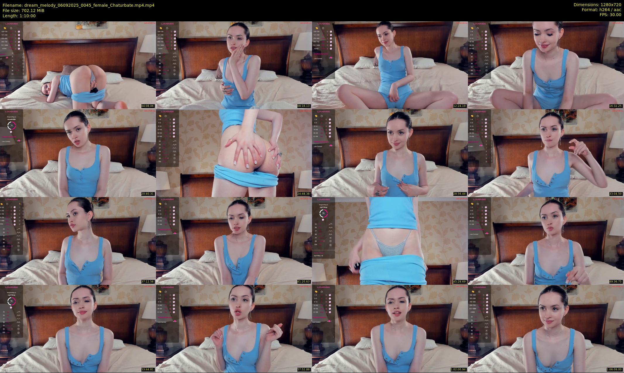 dream_melody — 70 minute Chaturbate female cam show recording, 720p, Sep 6, 2025