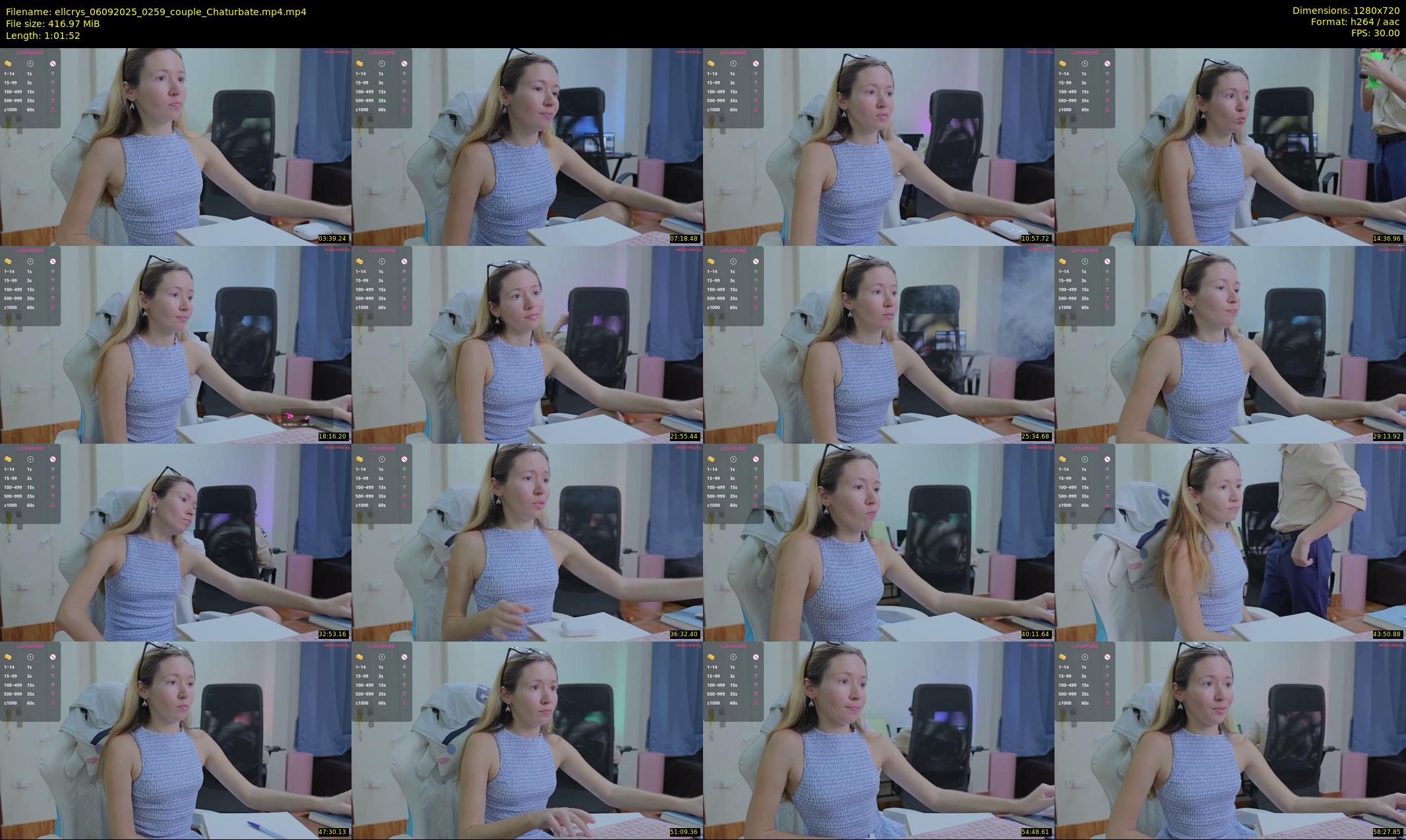 ellcrys — 62 minute Chaturbate couple cam show recording, 720p, Sep 6, 2025