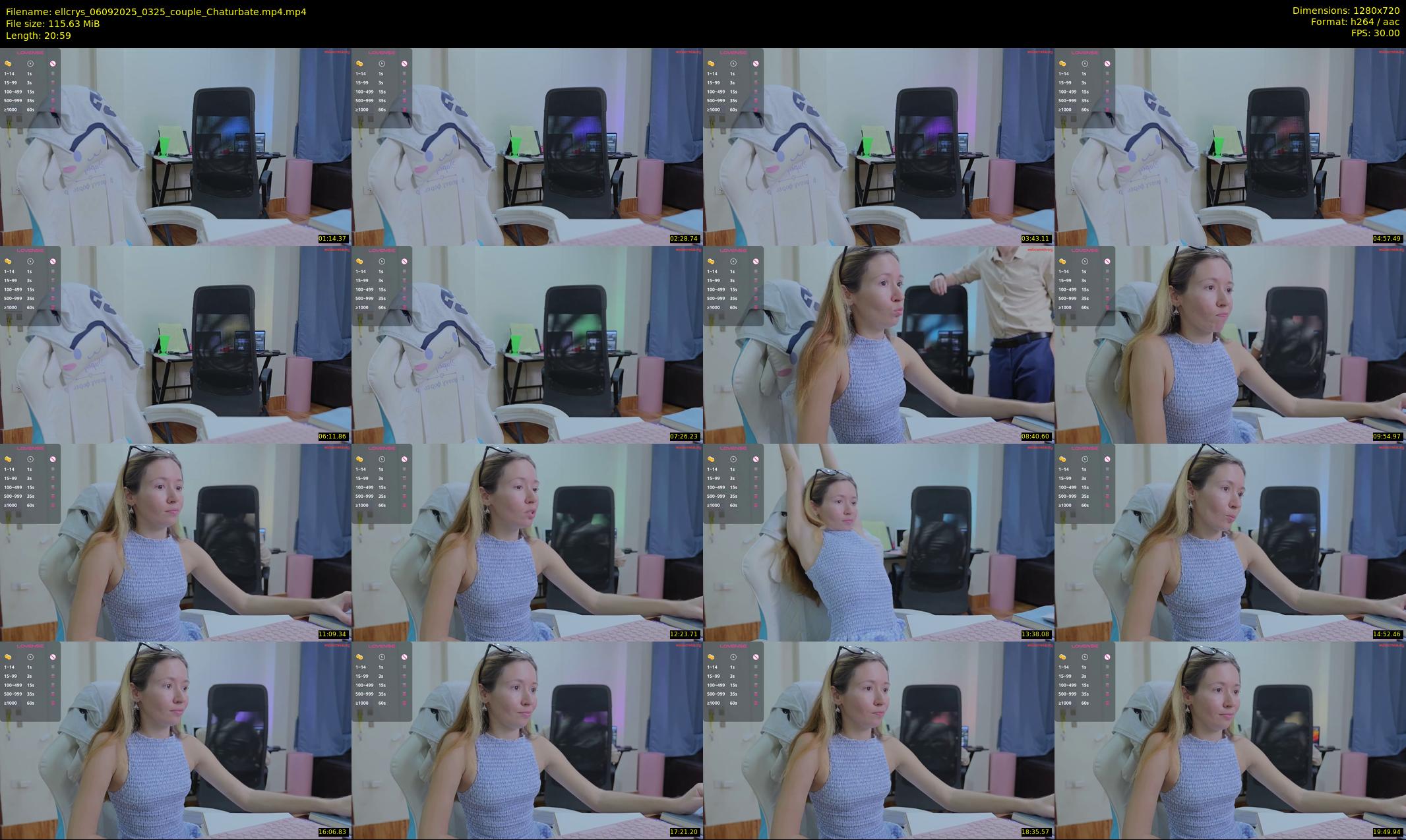 ellcrys — 21 minute Chaturbate couple cam show recording, 720p, Sep 6, 2025