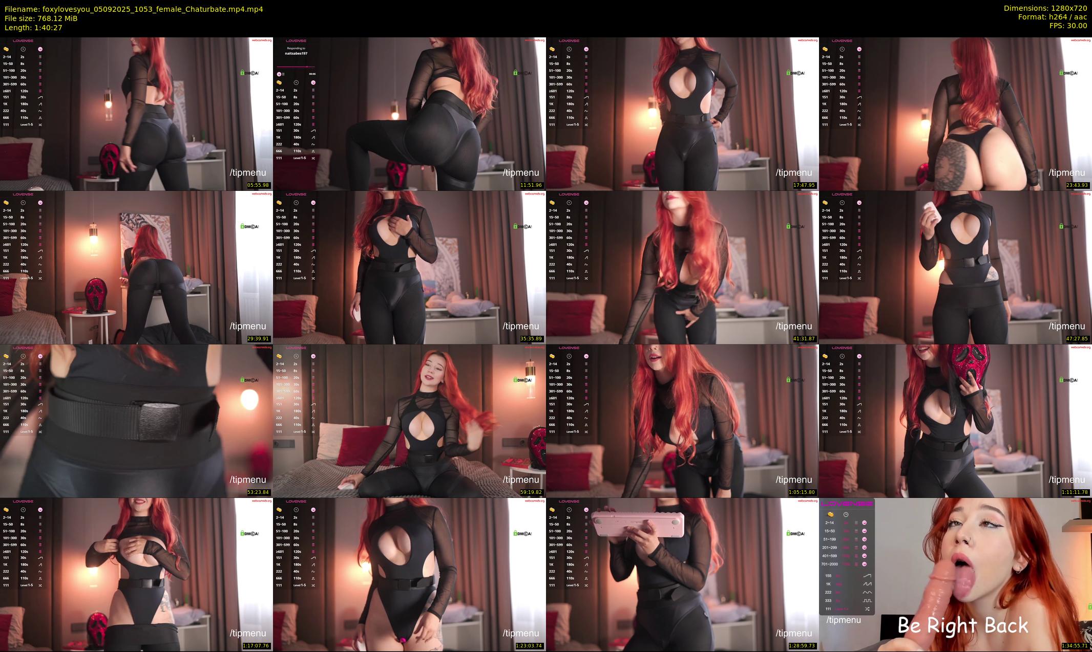 foxylovesyou — 101 minute Chaturbate female cam show recording, 720p, Sep 5, 2025