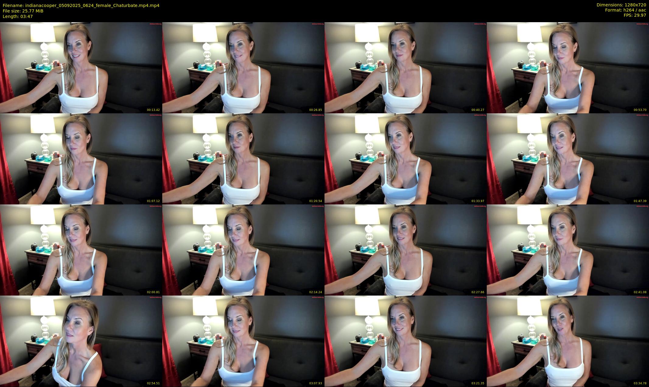 indianacooper — 4 minute Chaturbate female cam show recording, 720p, Sep 5, 2025