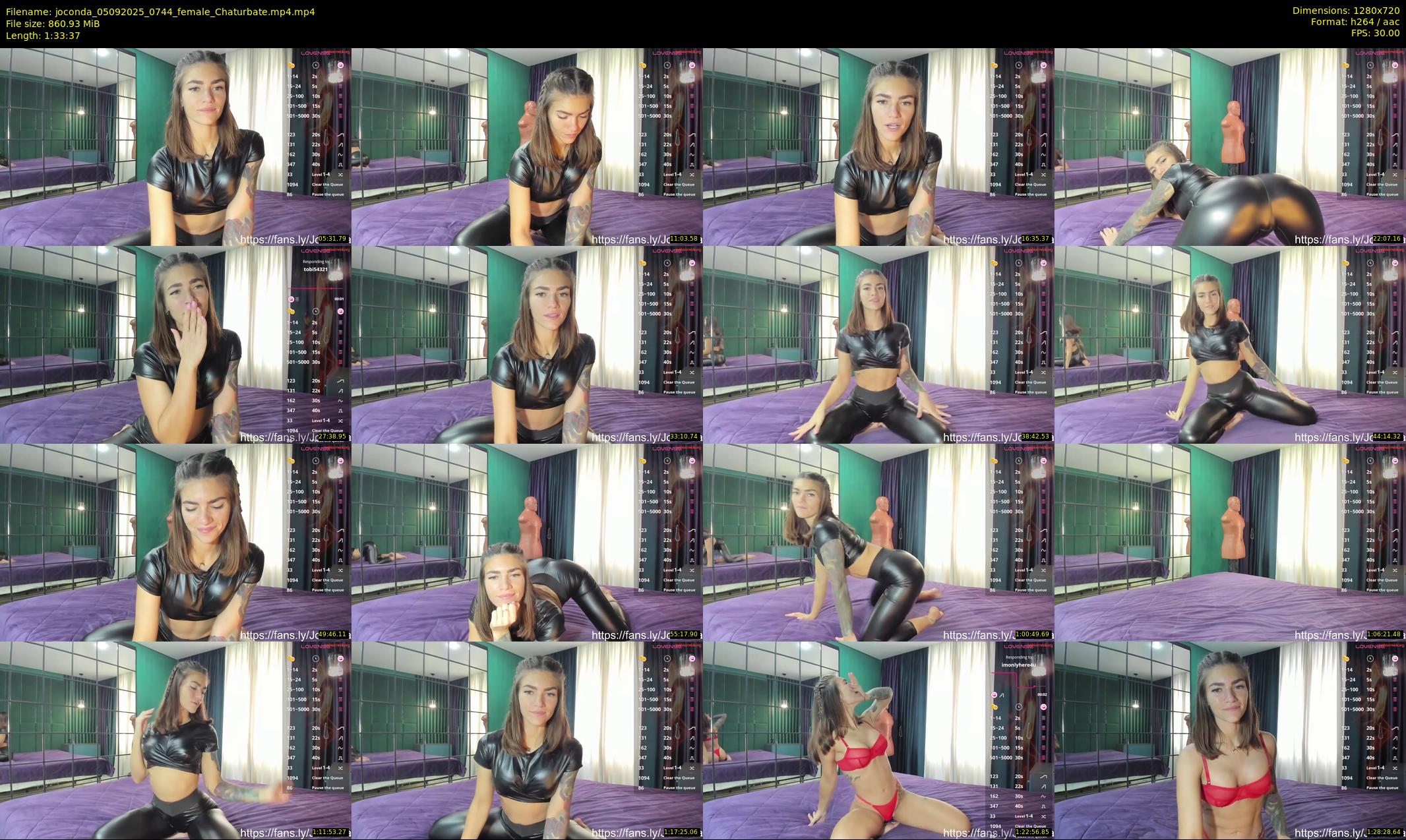joconda — 94 minute Chaturbate female cam show recording, 720p, Sep 5, 2025