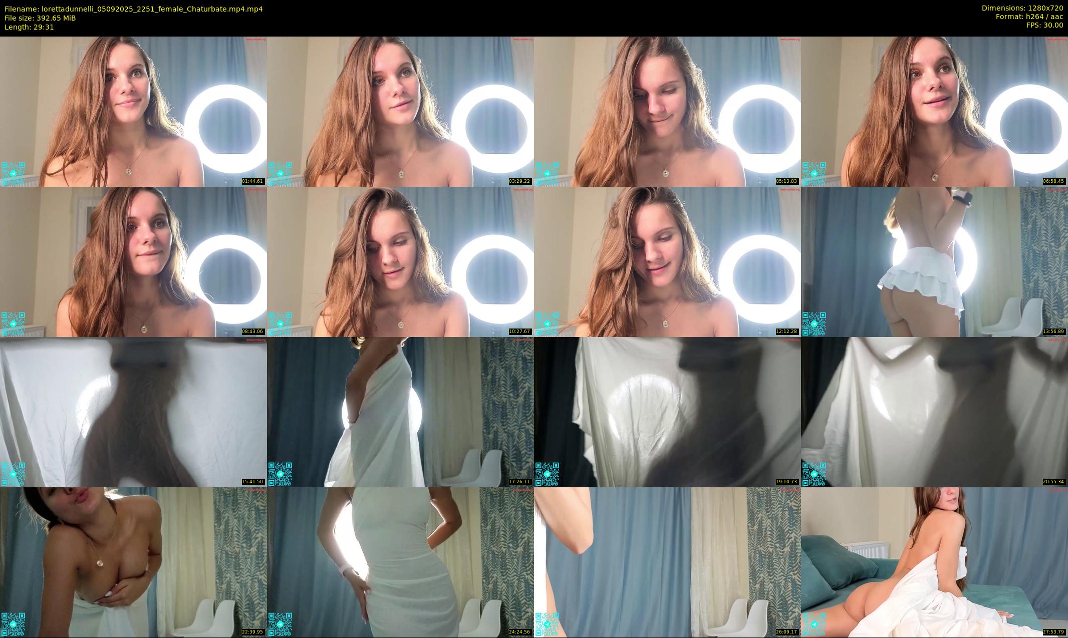 lorettadunnelli — 30 minute Chaturbate female cam show recording, 720p, Sep 5, 2025