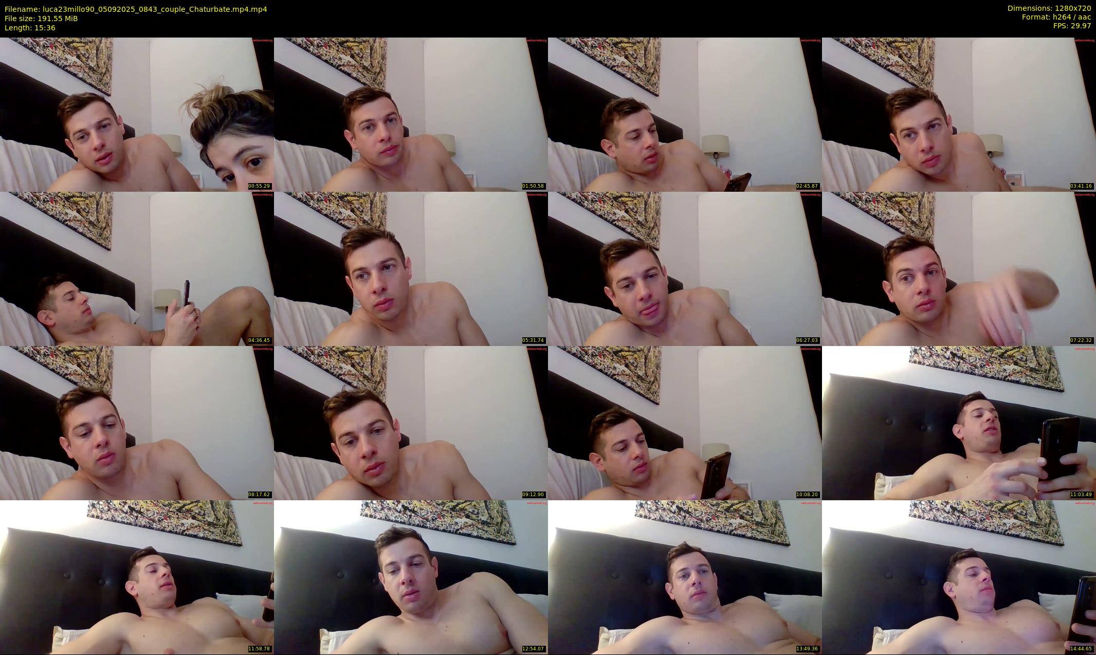 luca23millo90 — 16 minute Chaturbate male cam show recording, 720p, Sep 5, 2025