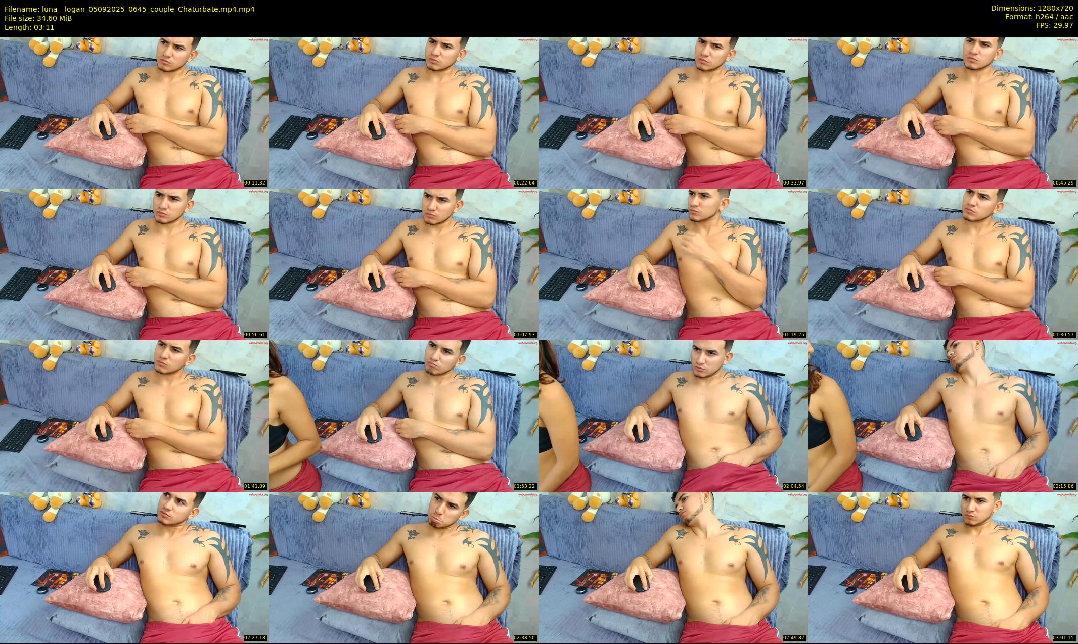 luna__logan — 4 minute Chaturbate couple cam show recording, 720p, Sep 5, 2025