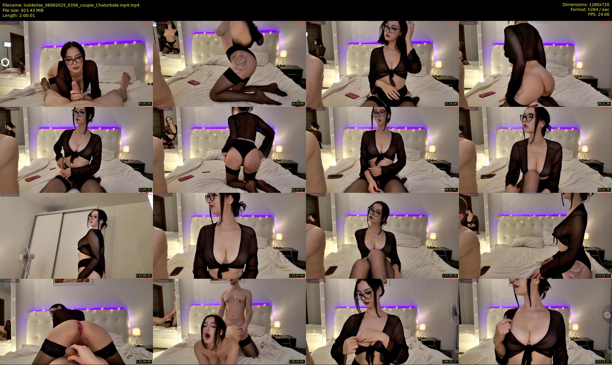 lust4elise — 121 minute Chaturbate couple cam show recording, 720p, Sep 6, 2025