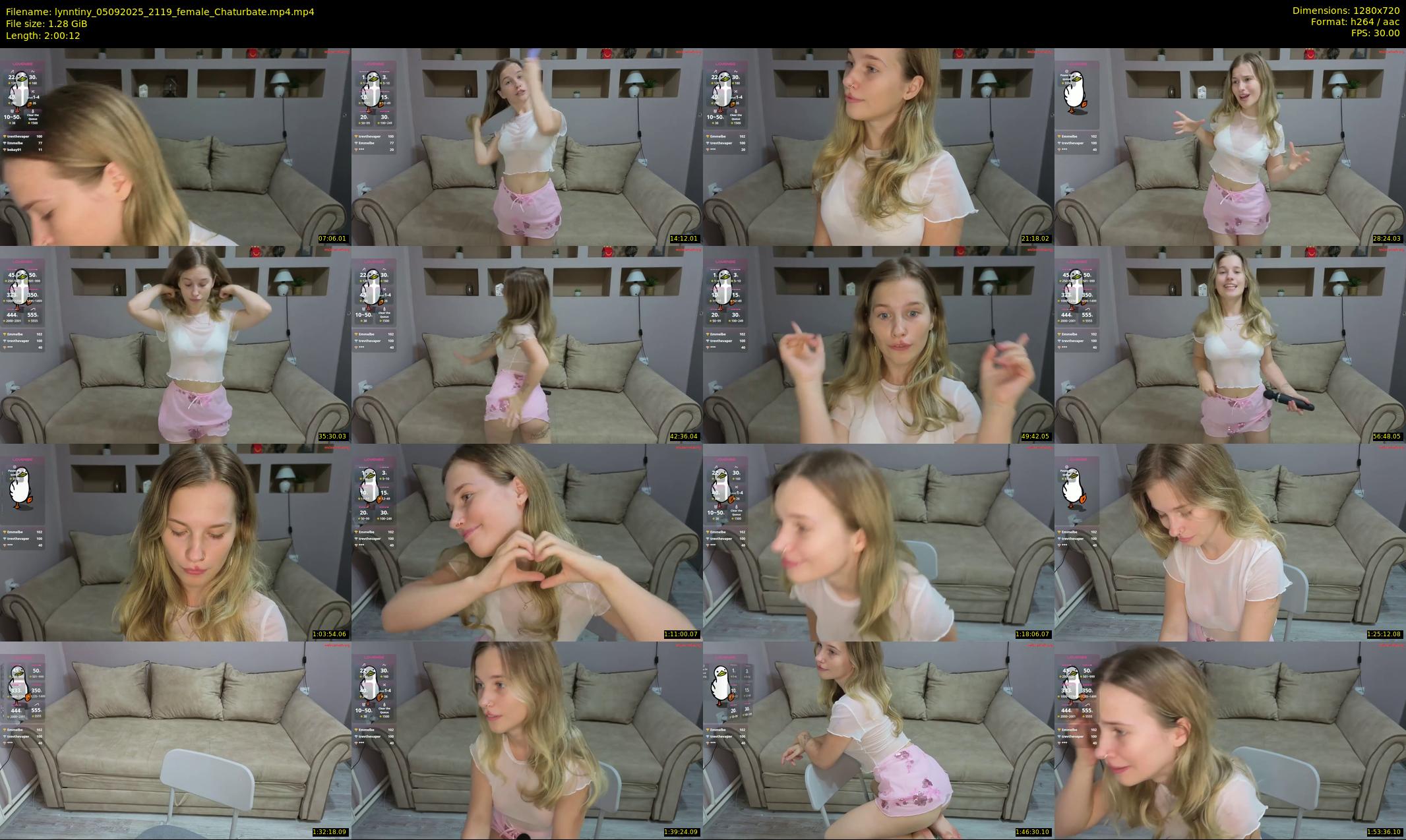 lynntiny — 121 minute Chaturbate female cam show recording, 720p, Sep 5, 2025